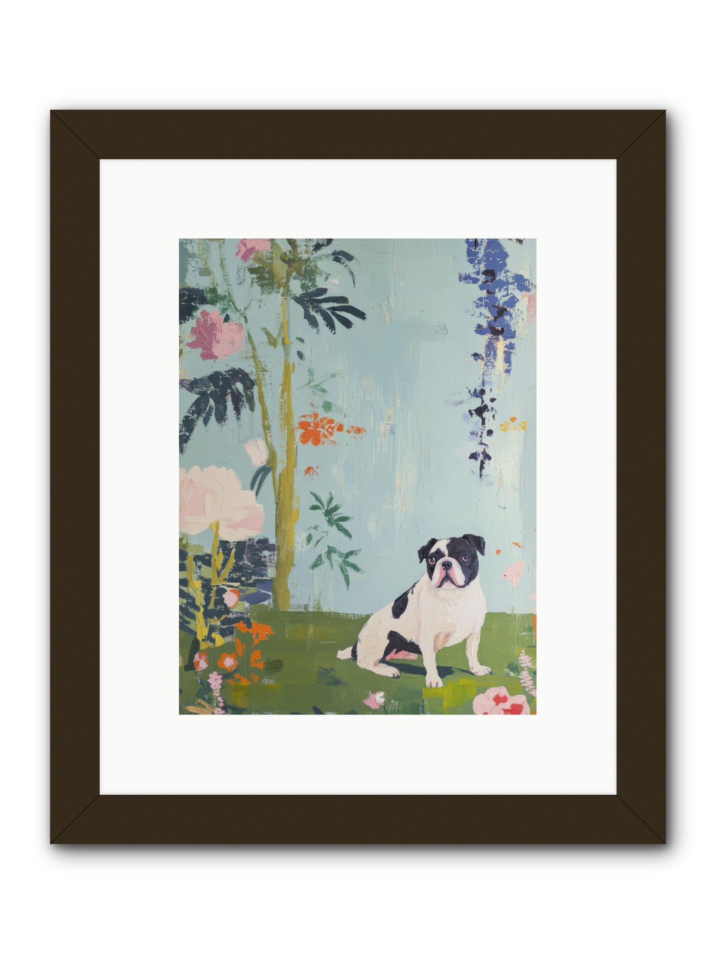 Petit Jardin Love -- Framed Print - Black 9x12