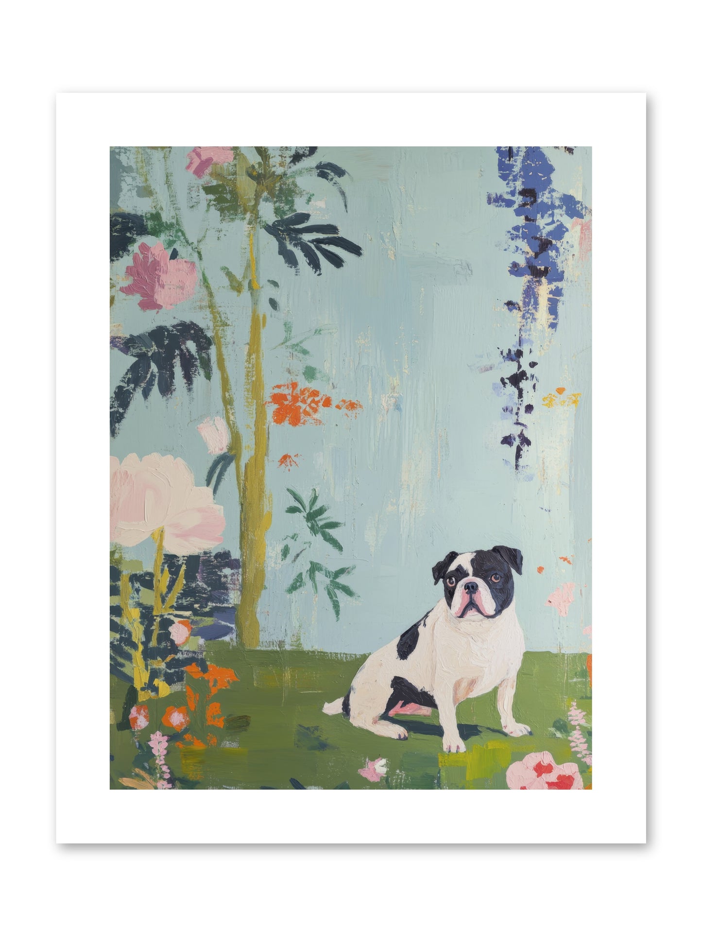 Petit Jardin Love -- Loose Canvas Print 9x12