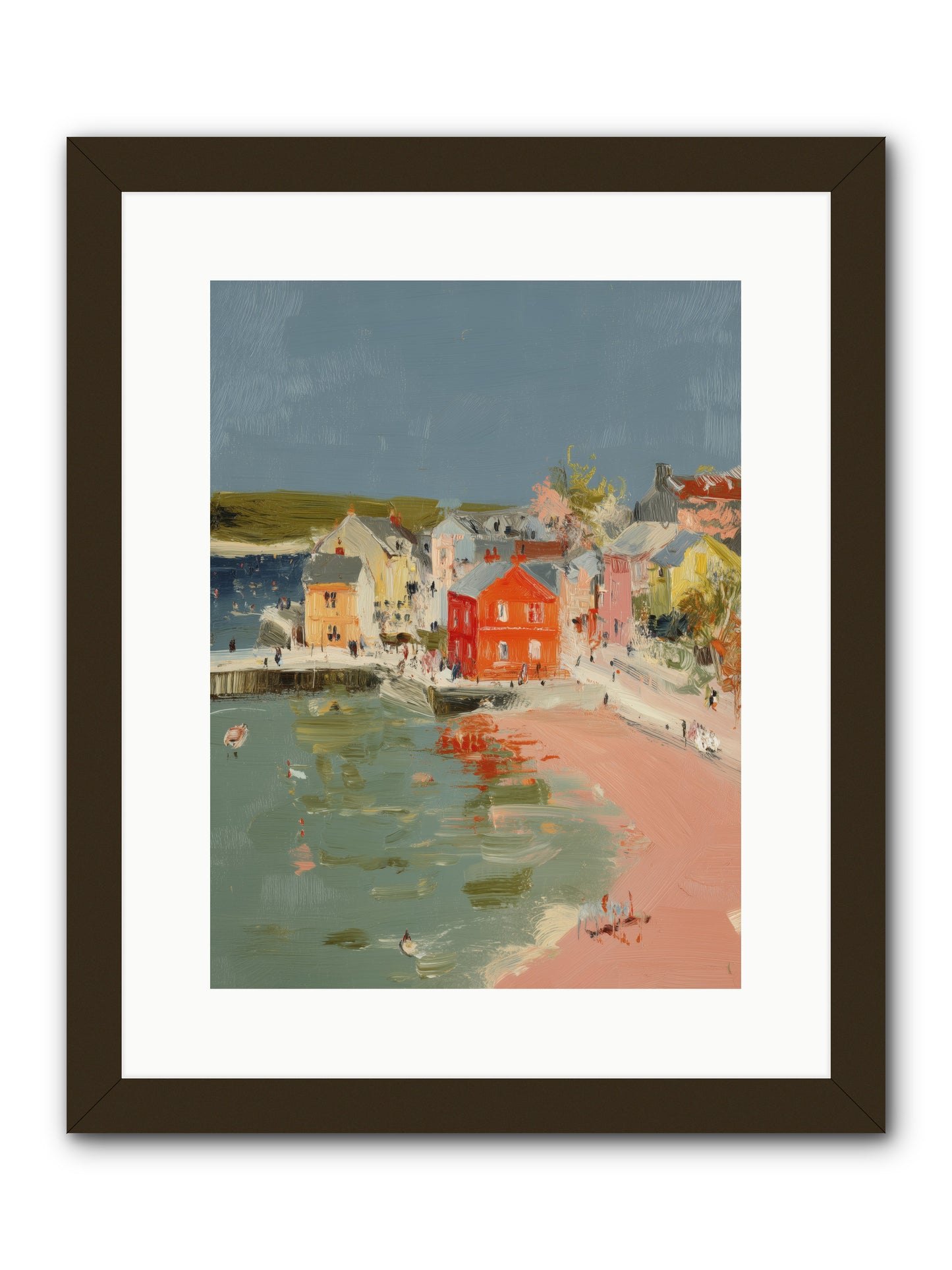 Petite Port  -- Framed Print - Black 12x16