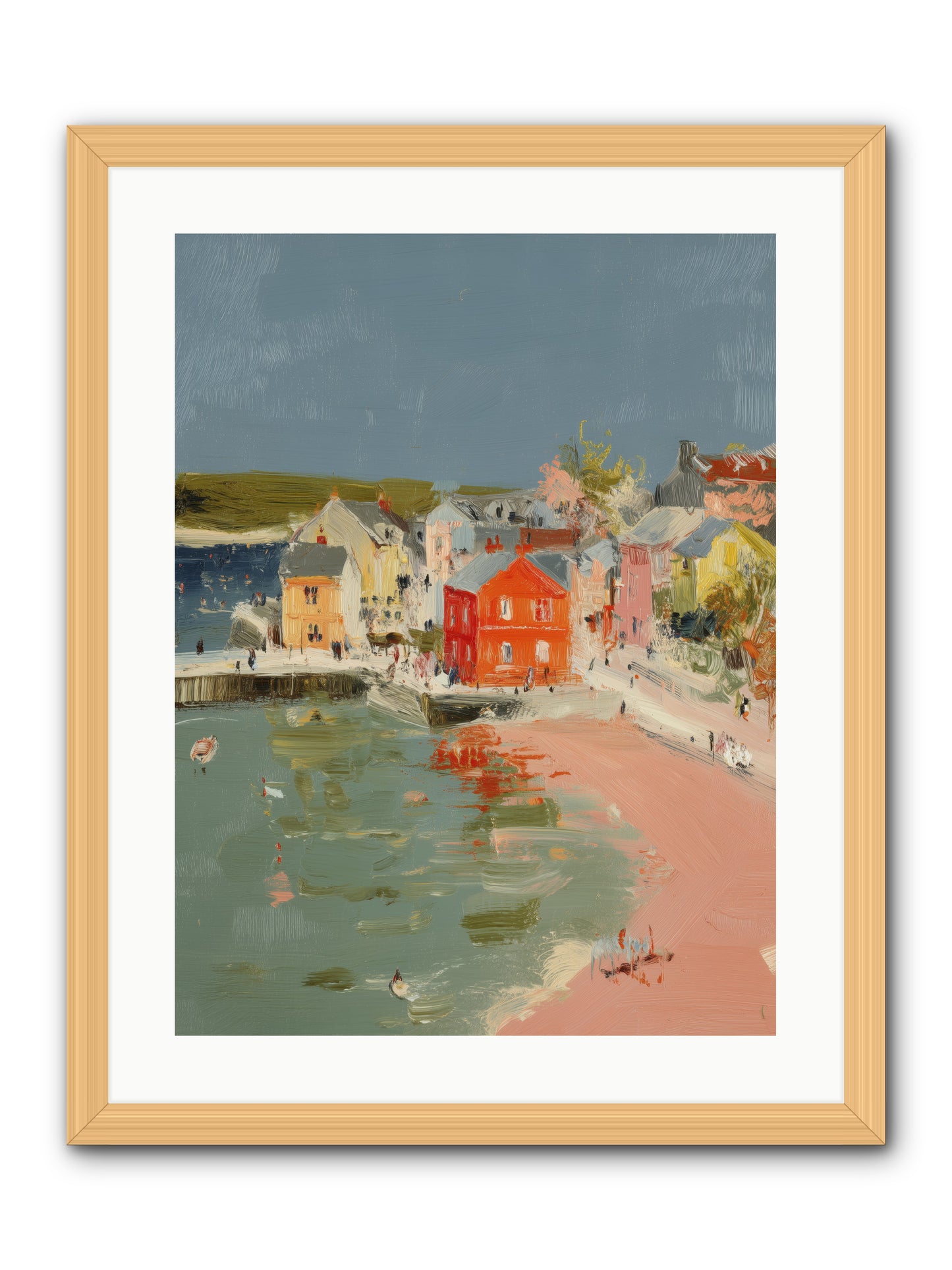 Petite Port  -- Framed Print - Natural 18x24