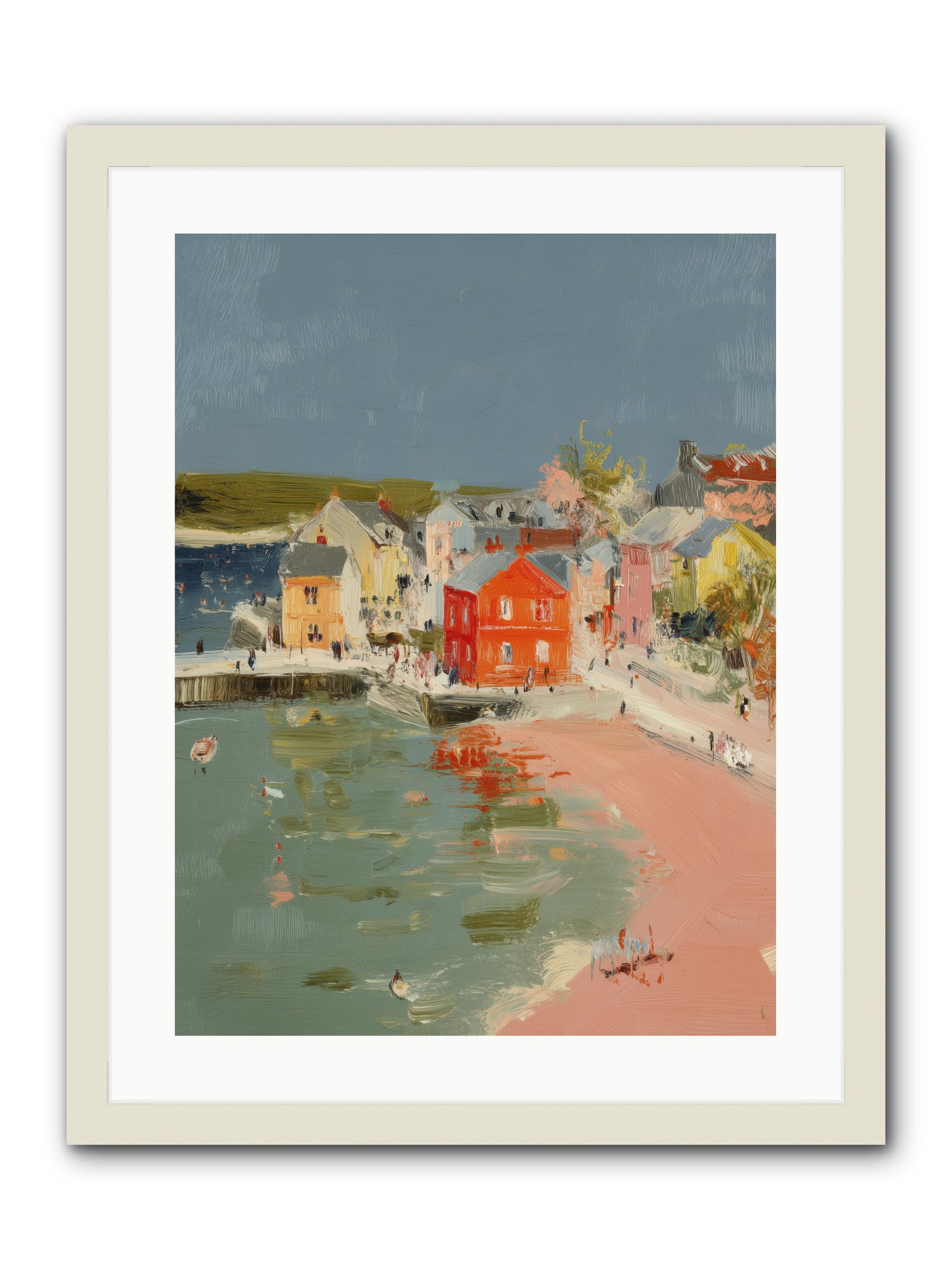 Petite Port  -- Framed Print - White 18x24