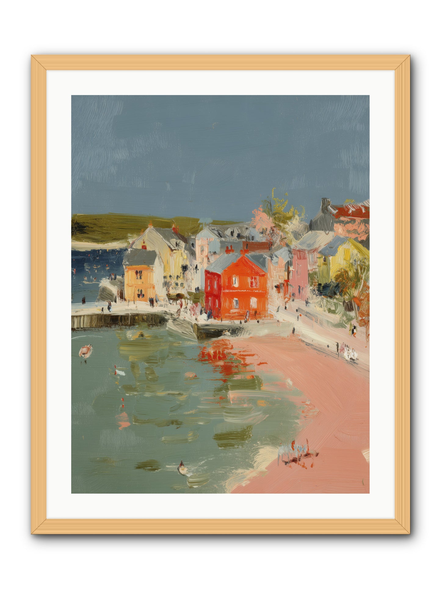 Petite Port  -- Framed Print - Natural 24x32