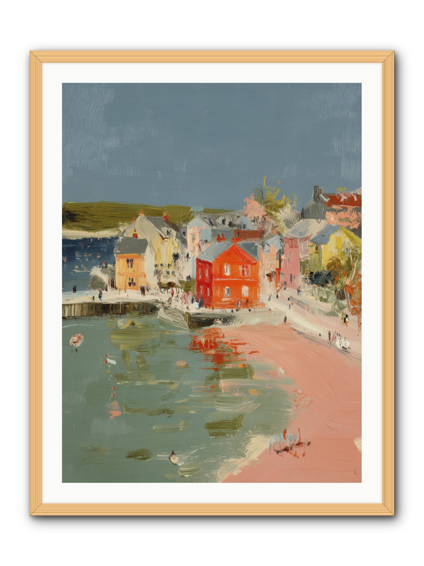 Petite Port  -- Framed Print - Natural 30x40