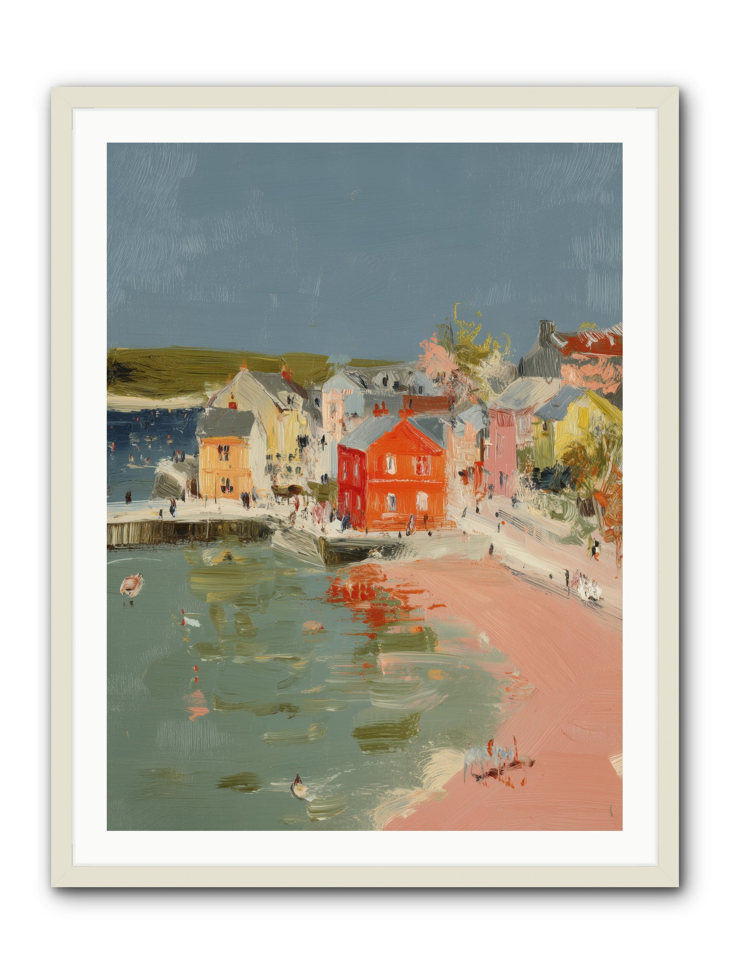 Petite Port  -- Framed Print - White 30x40