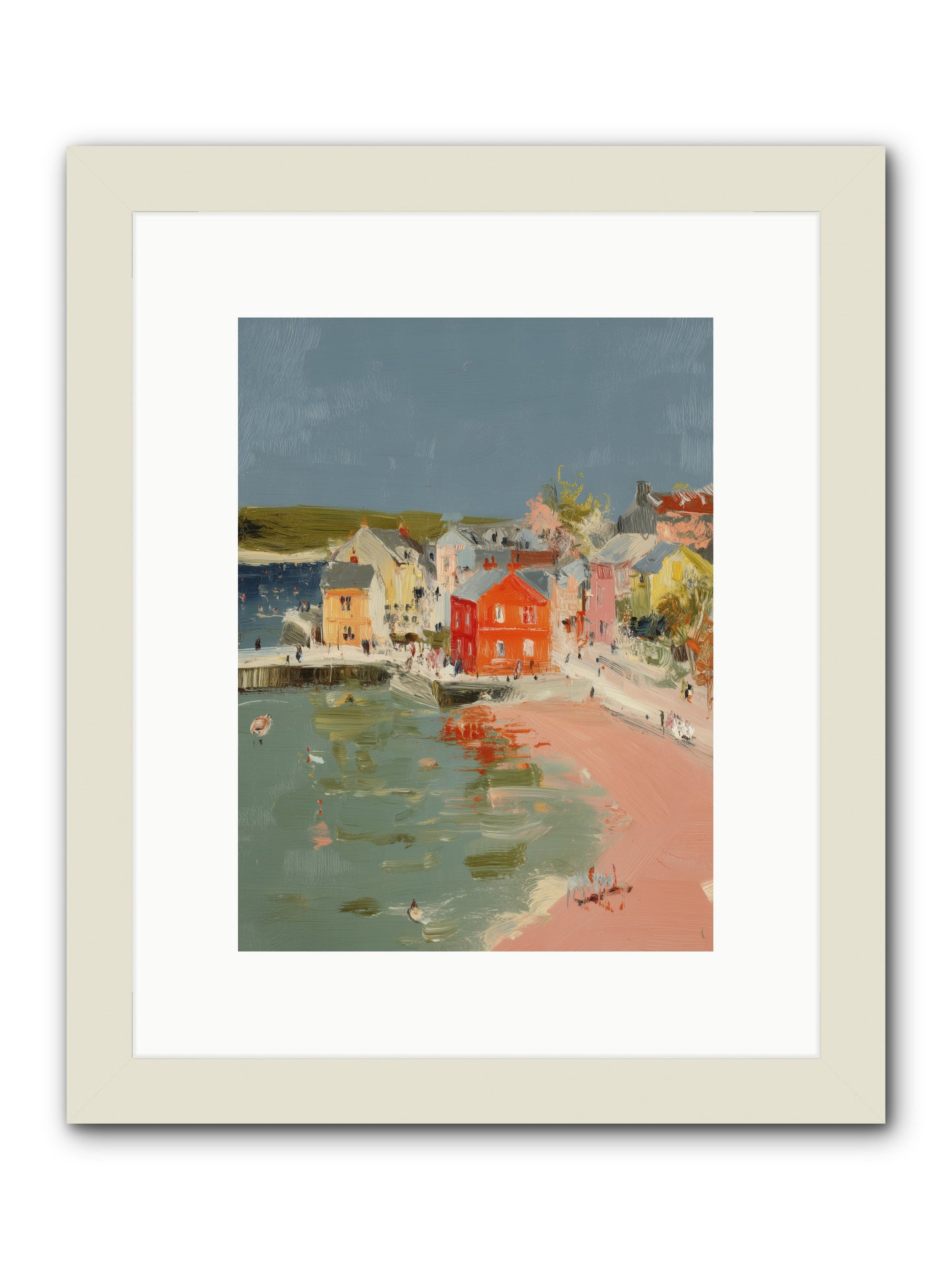 Petite Port  -- Framed Print - White 9x12