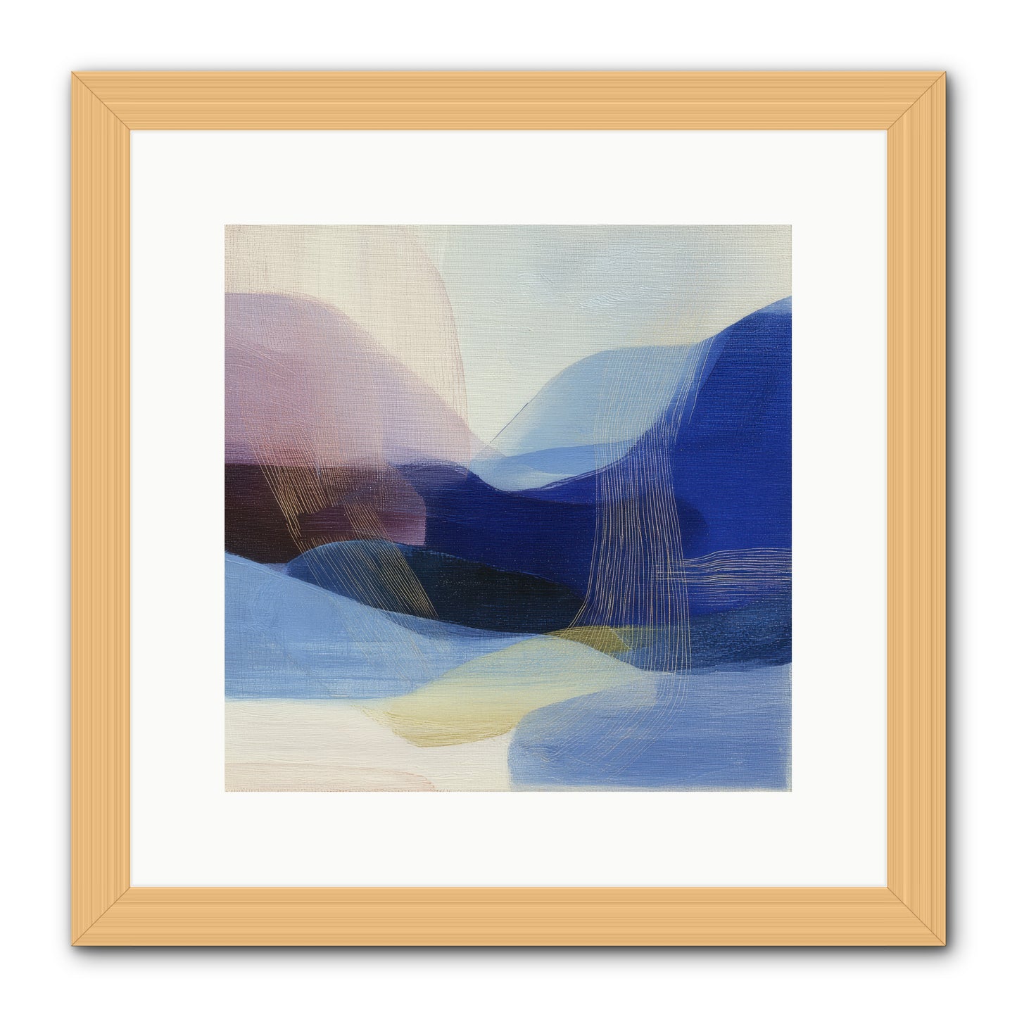 Phantom Bloom -- Framed Print - Natural 12x12