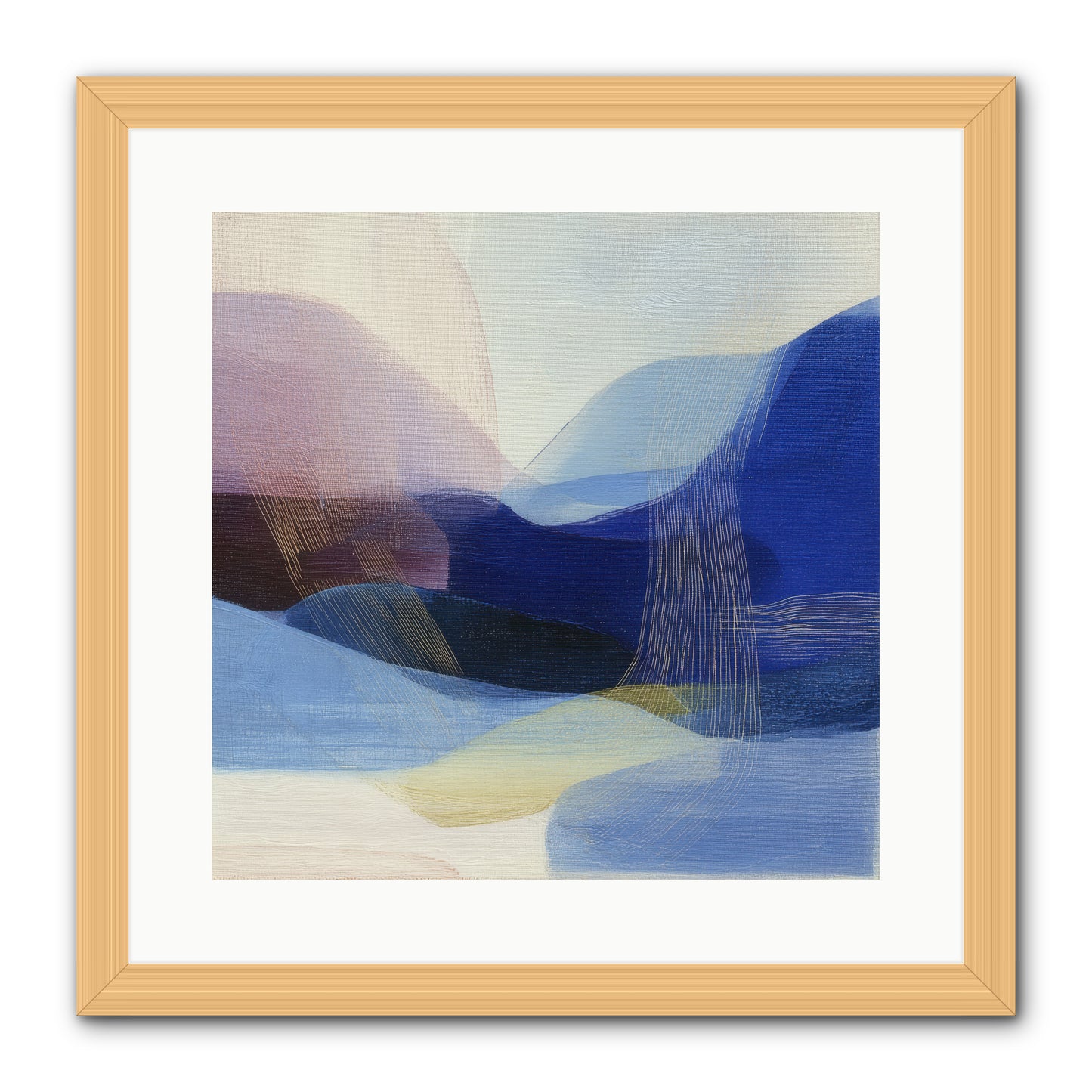 Phantom Bloom -- Framed Print - Natural 16x16