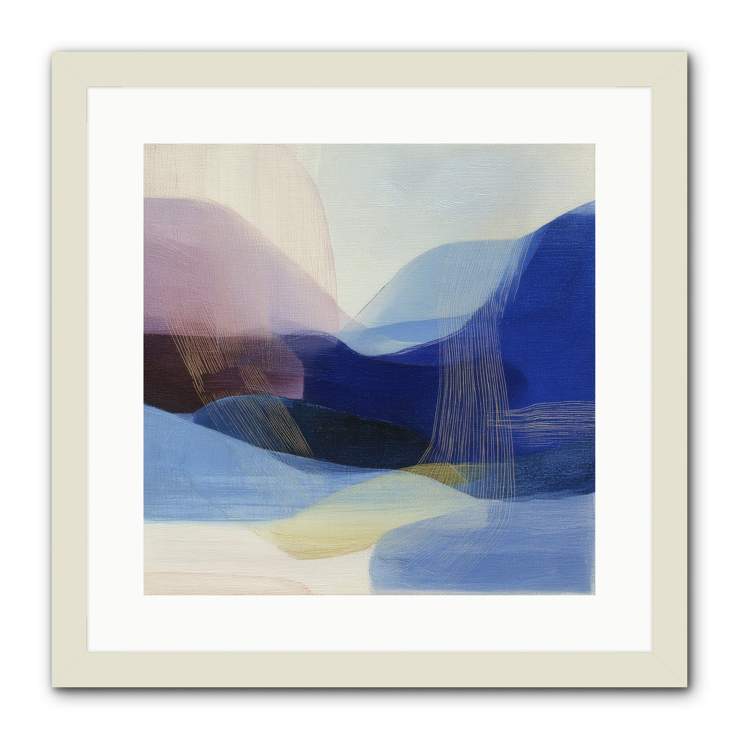 Phantom Bloom -- Framed Print - White 16x16