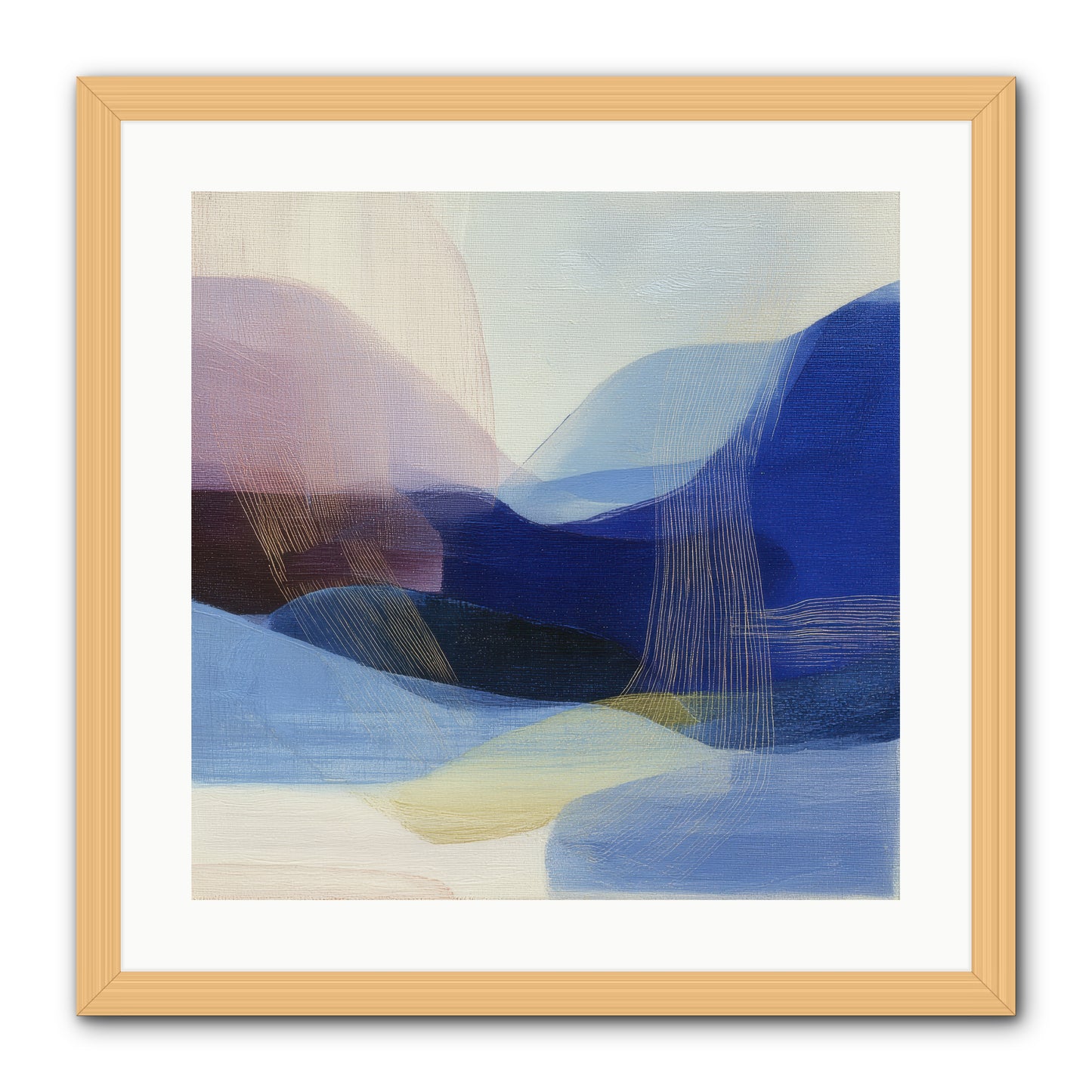 Phantom Bloom -- Framed Print - Natural 20x20