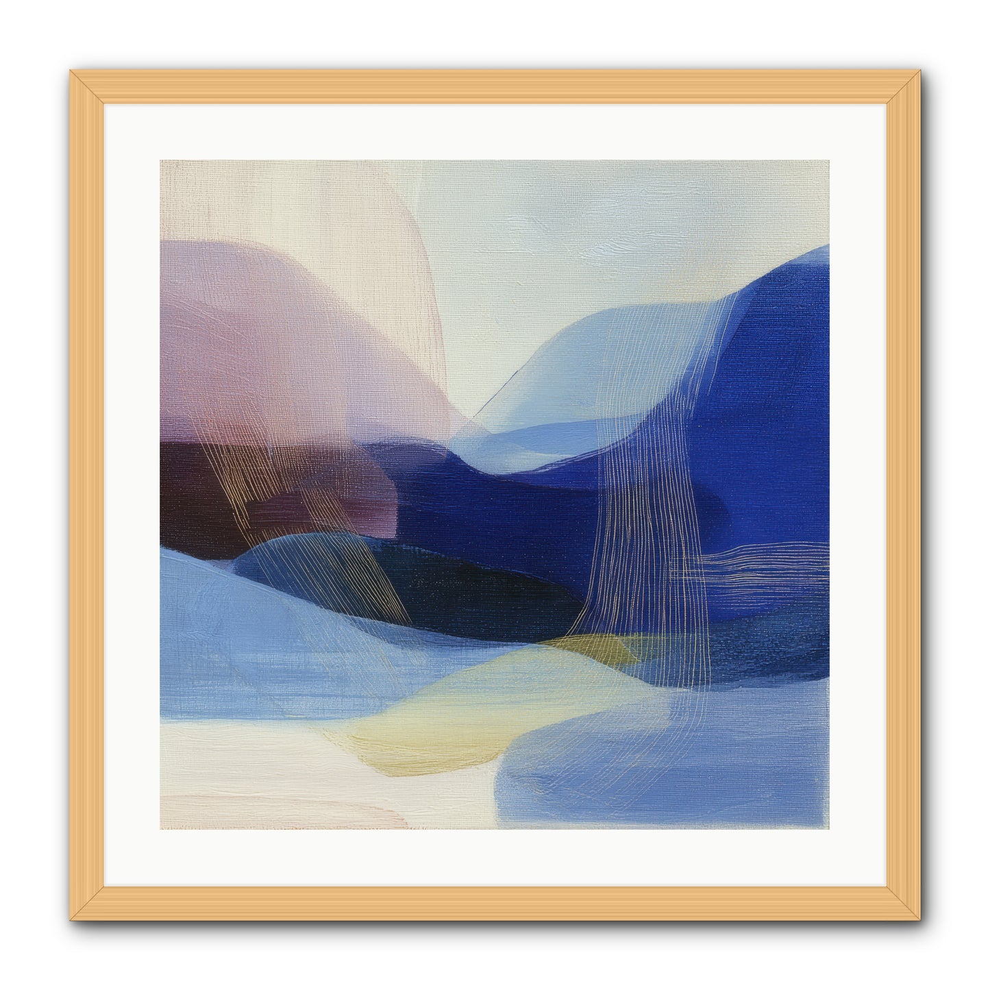 Phantom Bloom -- Framed Print - Natural 24x24
