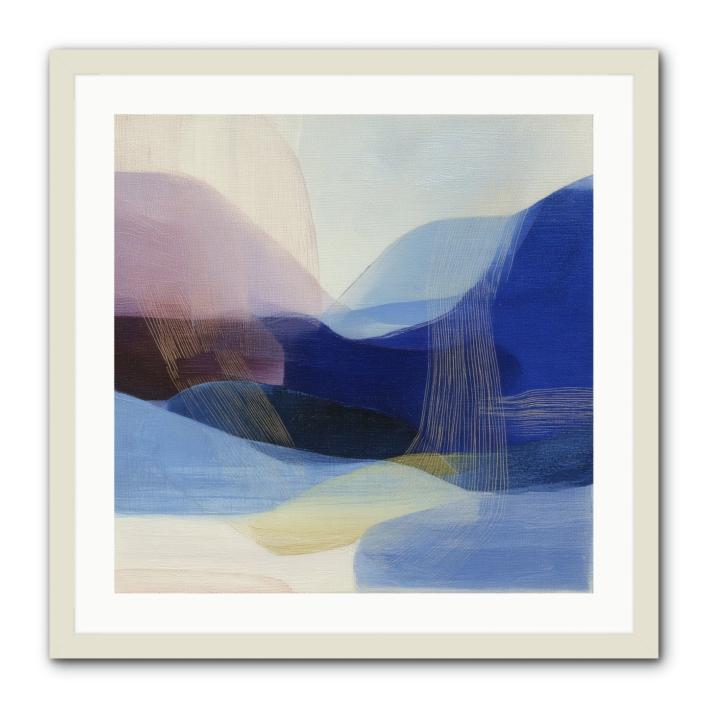 Phantom Bloom -- Framed Print - White 24x24