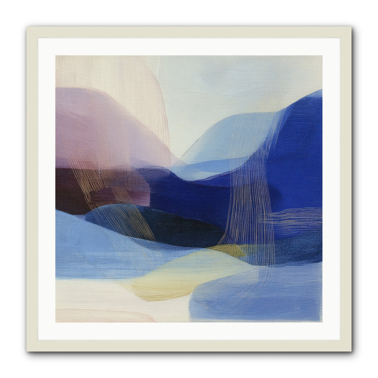 Phantom Bloom -- Framed Print - White 30x30