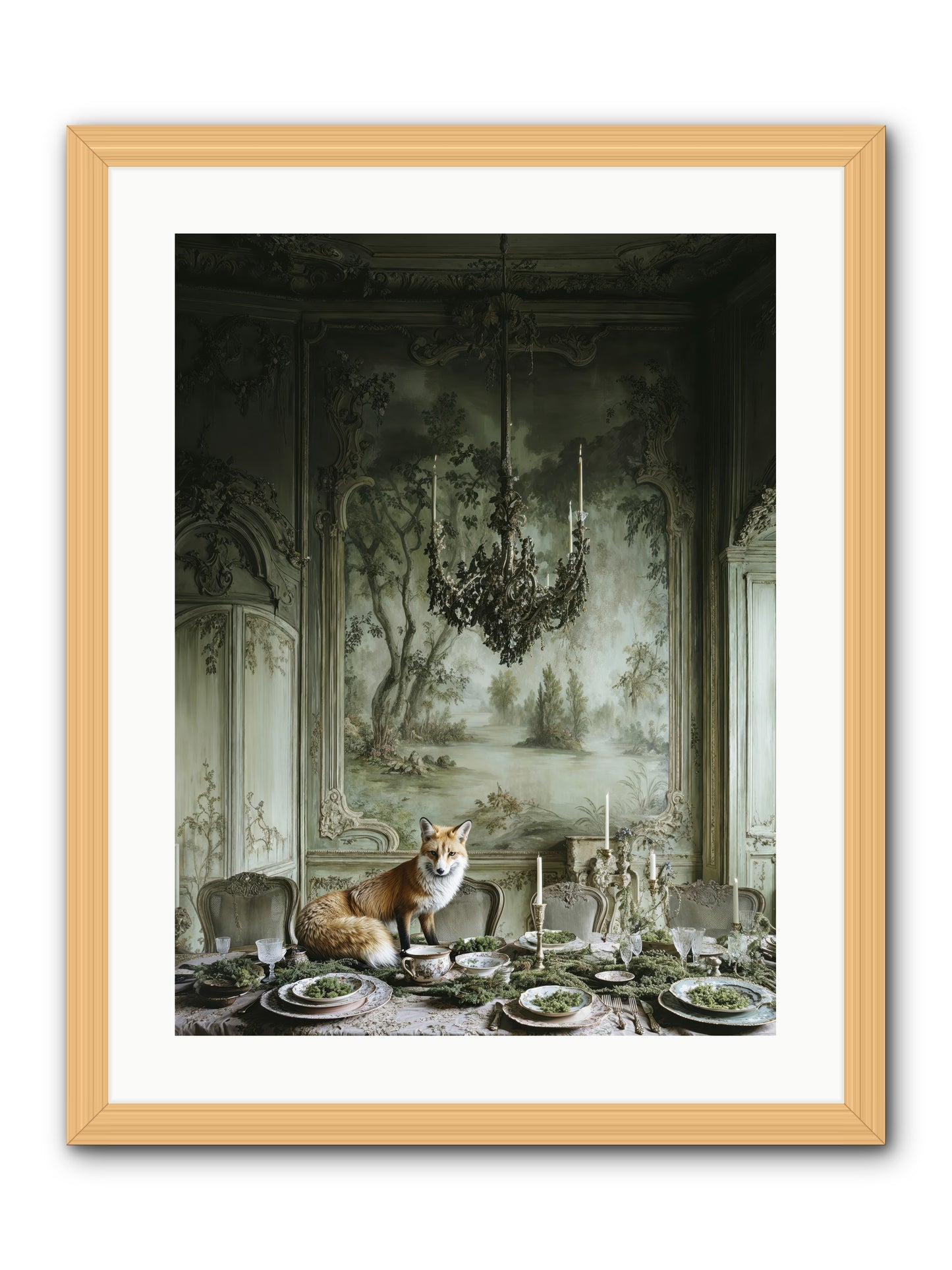 Pickwick Place-REZ -- Framed Print - Natural 18x24