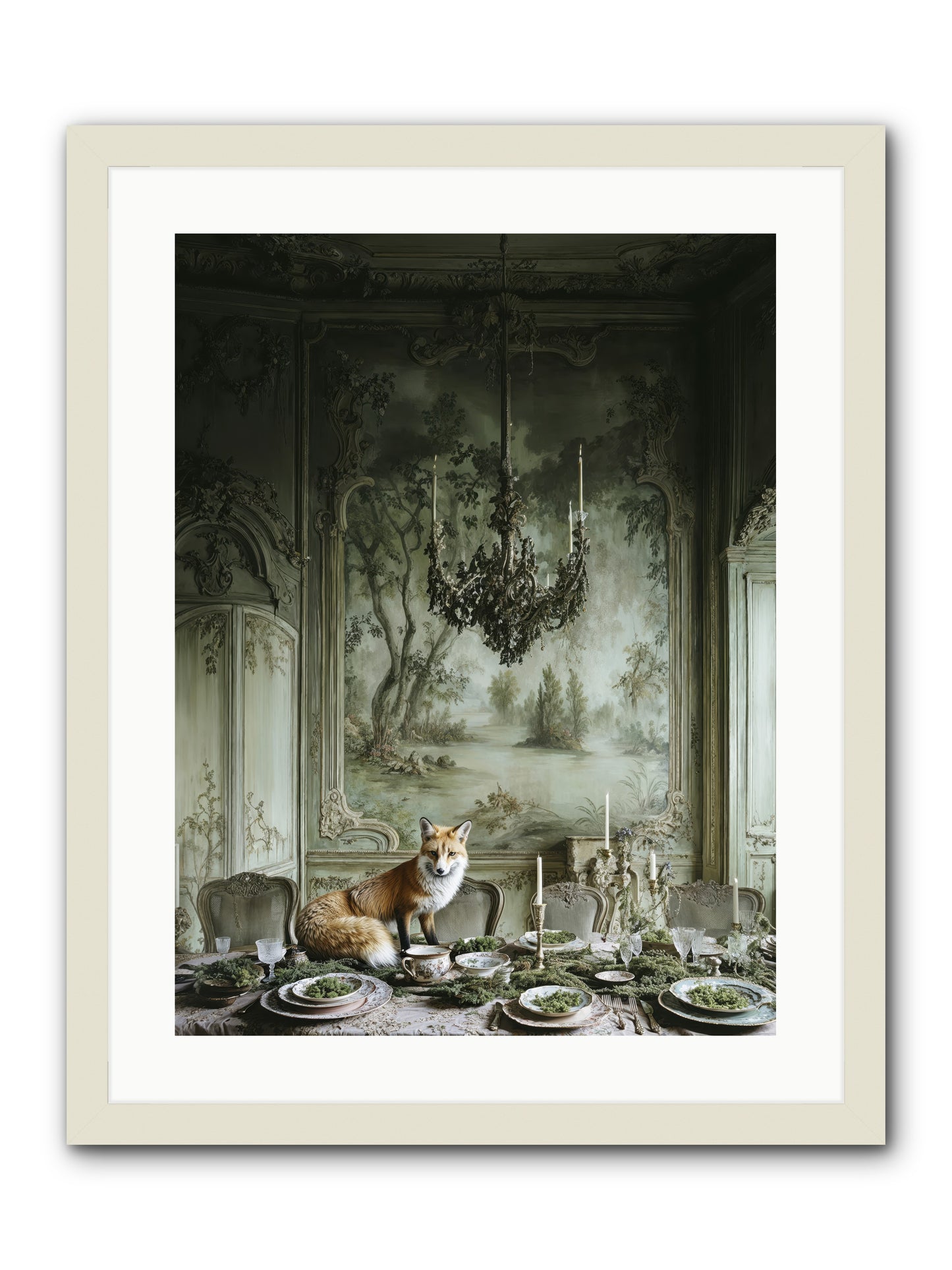 Pickwick Place-REZ -- Framed Print - White 18x24