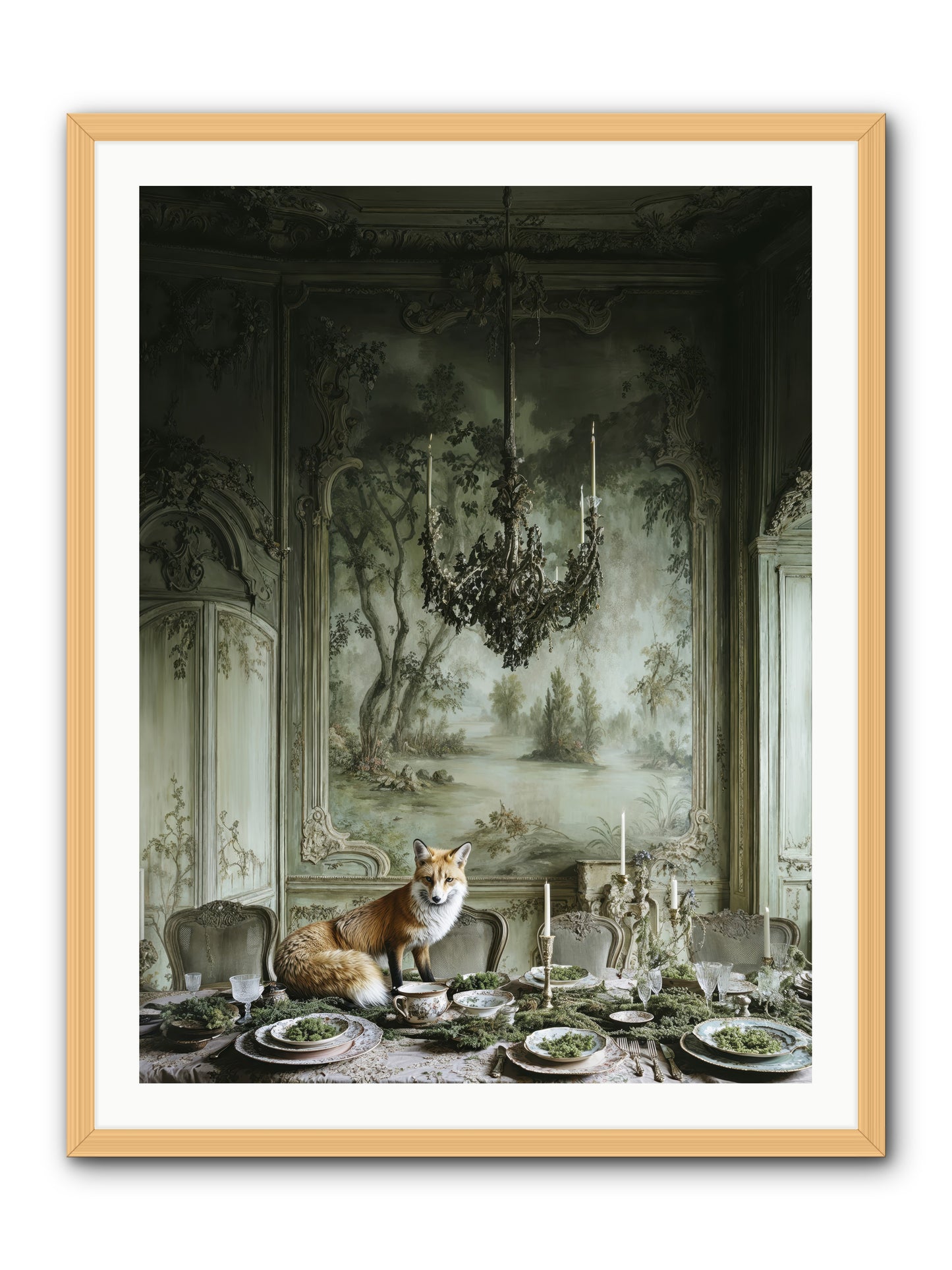 Pickwick Place-REZ -- Framed Print - Natural 30x40