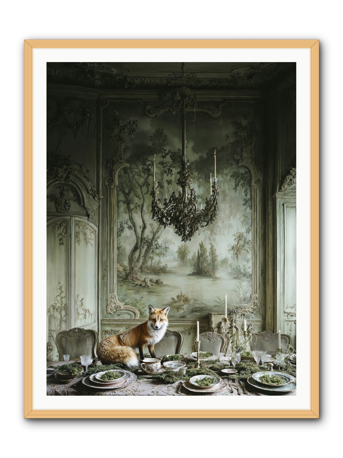 Pickwick Place-REZ -- Framed Print - Natural 36x48