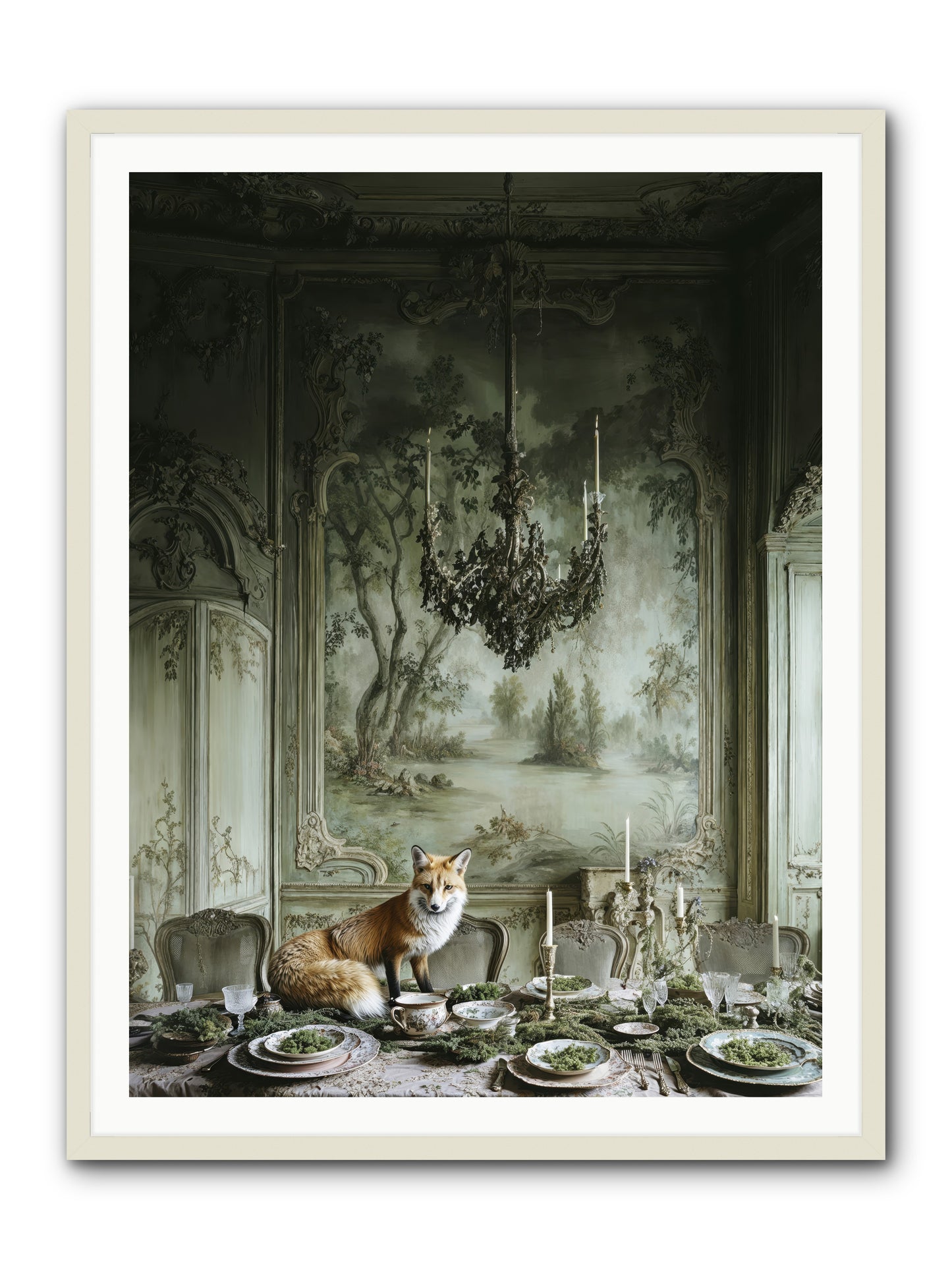 Pickwick Place-REZ -- Framed Print - White 36x48