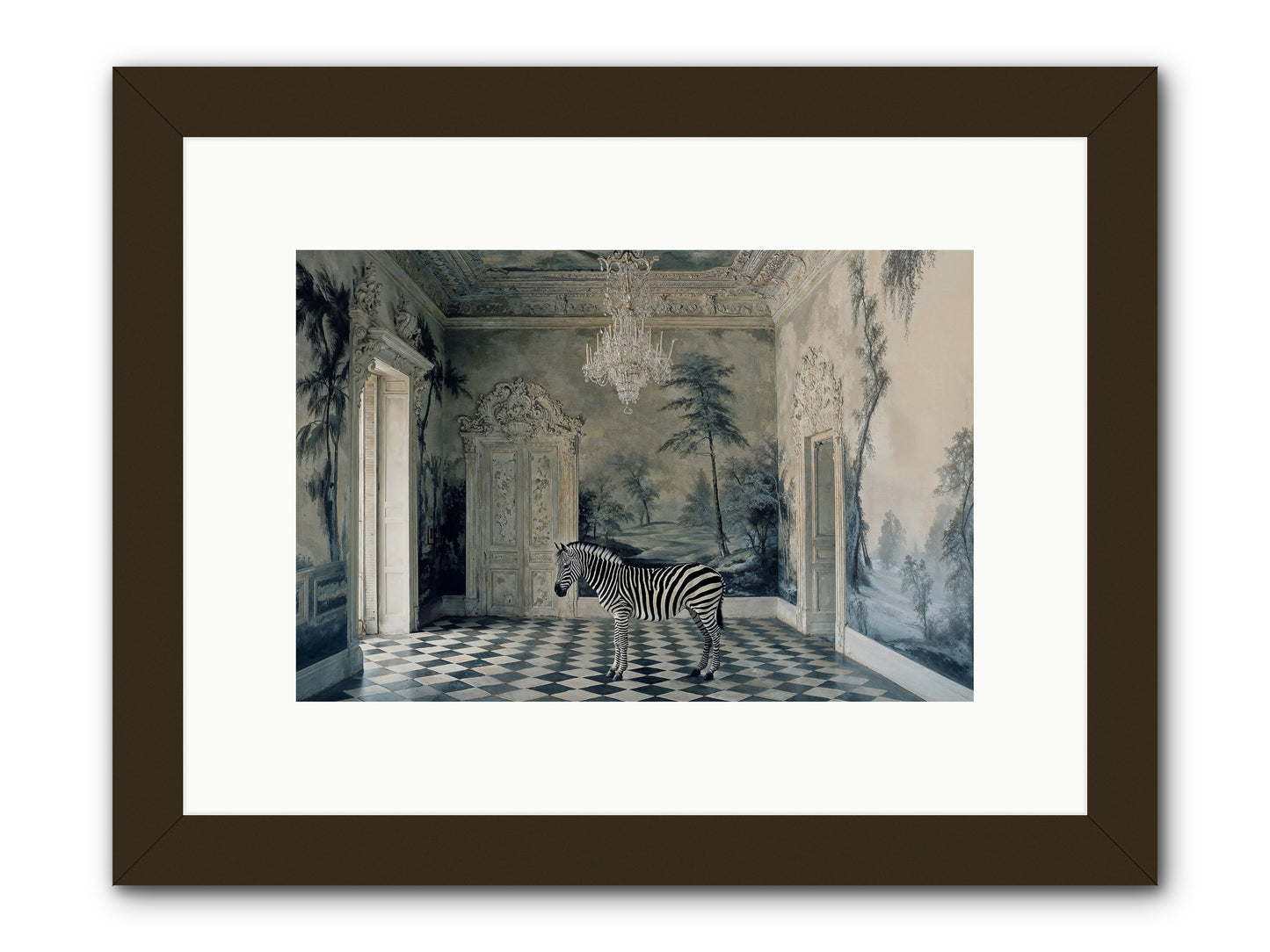 Picnic At Pemberley -- Framed Print - Black 12x8