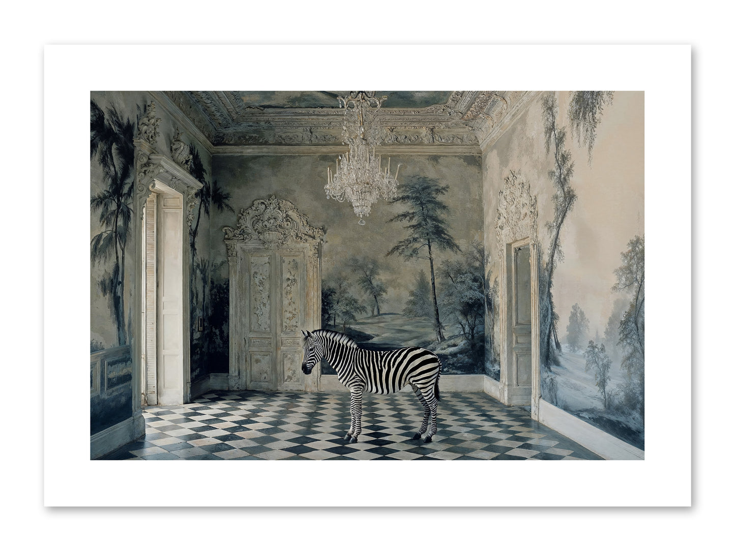 Picnic At Pemberley -- Loose Canvas Print 12x8