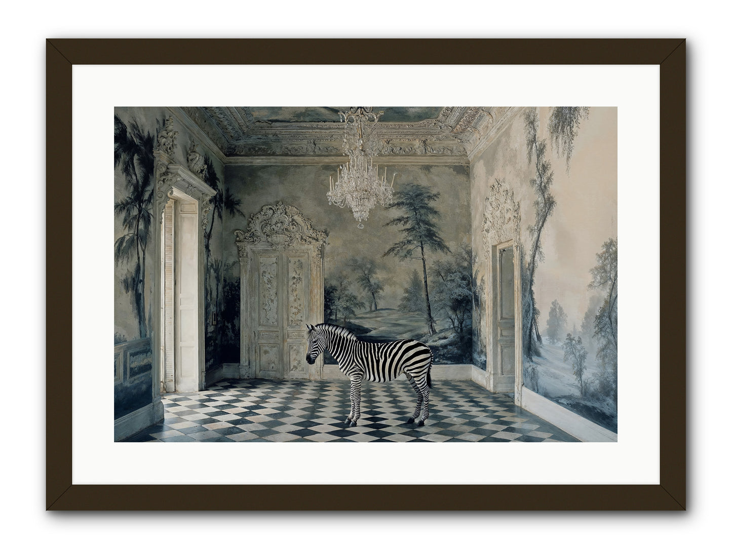Picnic At Pemberley -- Framed Print - Black 24x16
