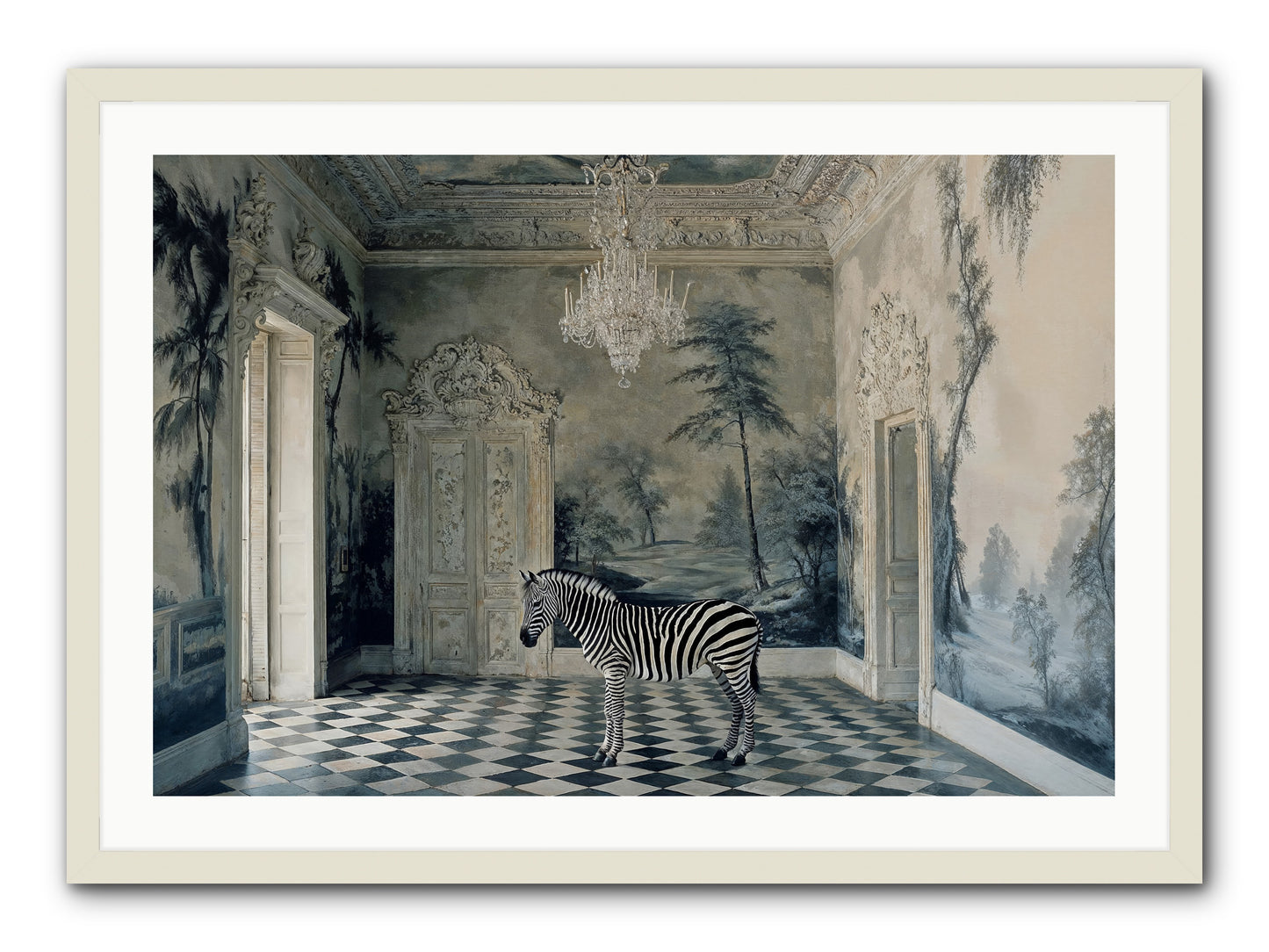 Picnic At Pemberley -- Framed Print - White 36x24