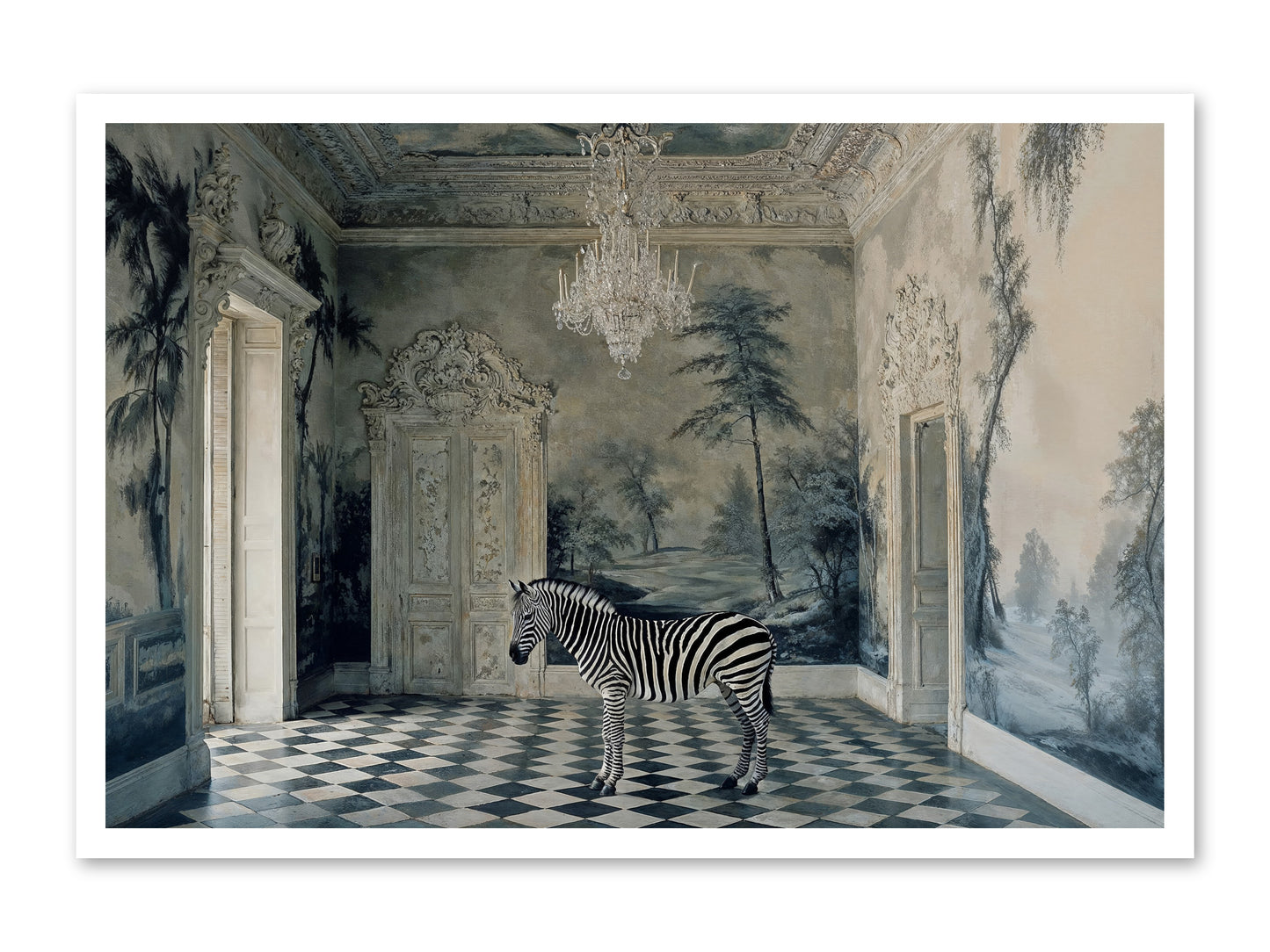 Picnic At Pemberley -- Loose Canvas Print 36x24