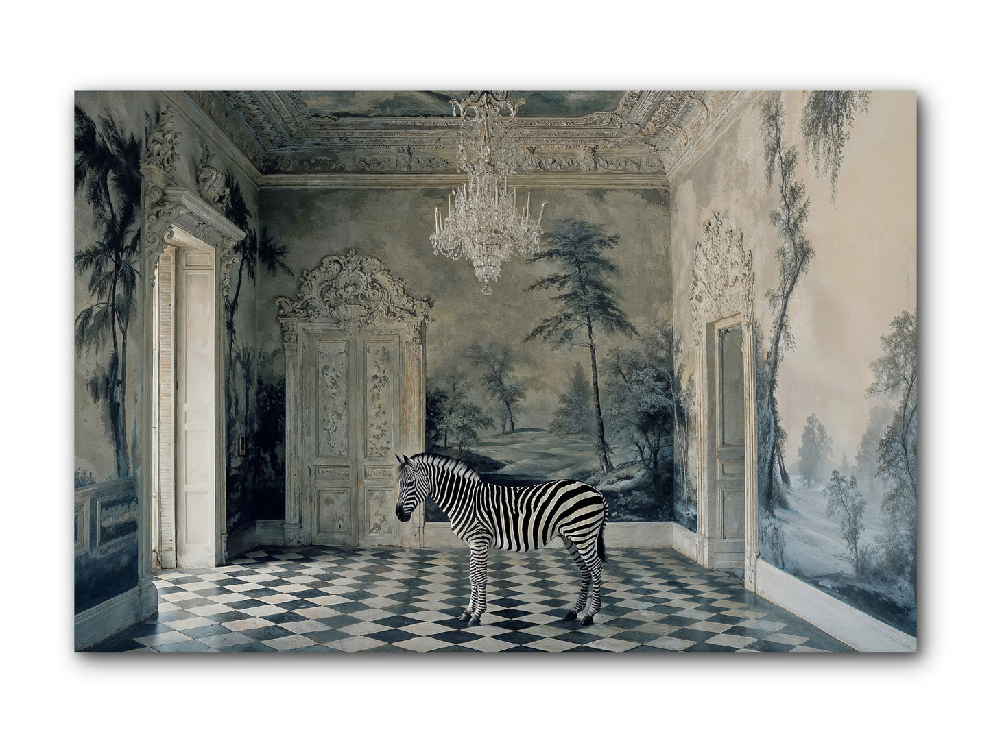 Picnic At Pemberley -- Wrapped Canvas 12x8