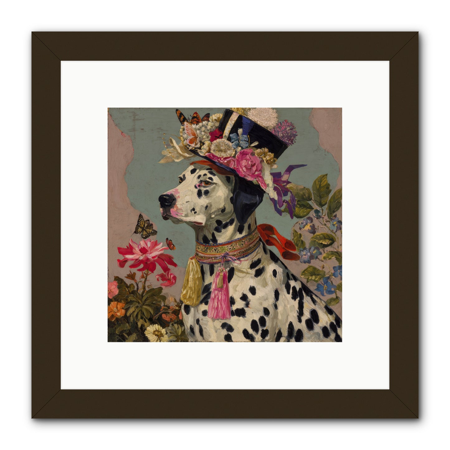 Picnic at Twilight -- Framed Print - Black 10x10
