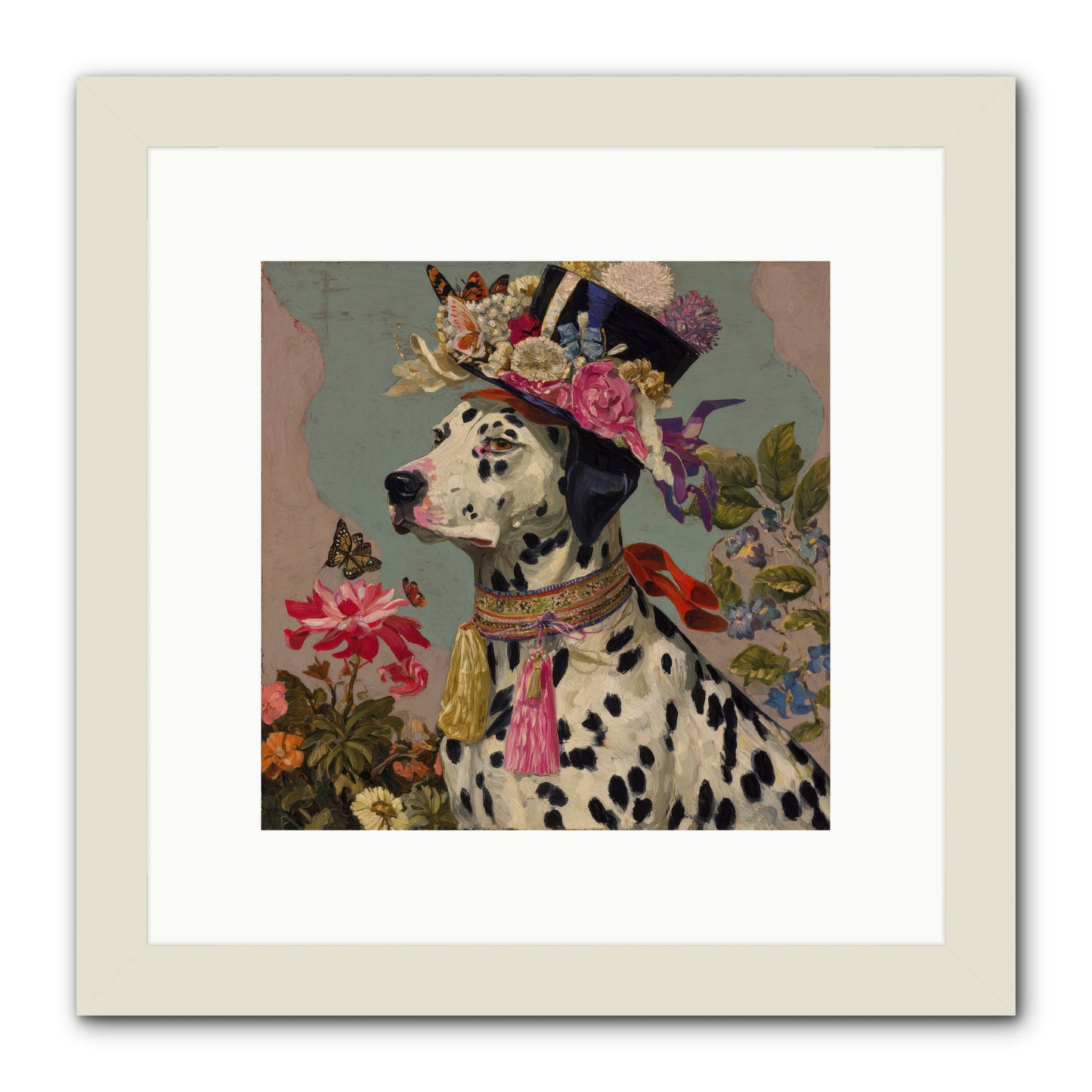 Picnic at Twilight -- Framed Print - White 10x10