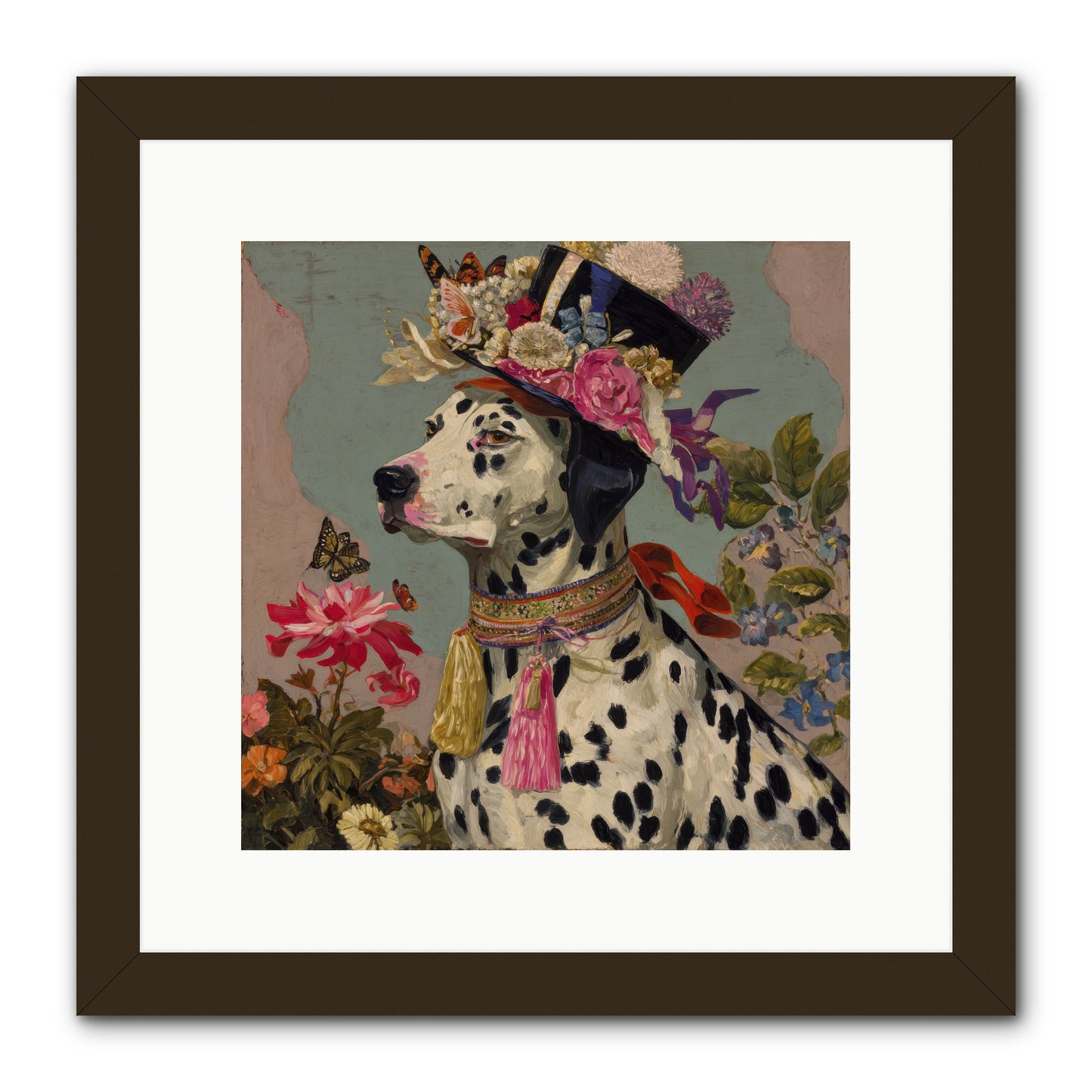 Picnic at Twilight -- Framed Print - Black 12x12