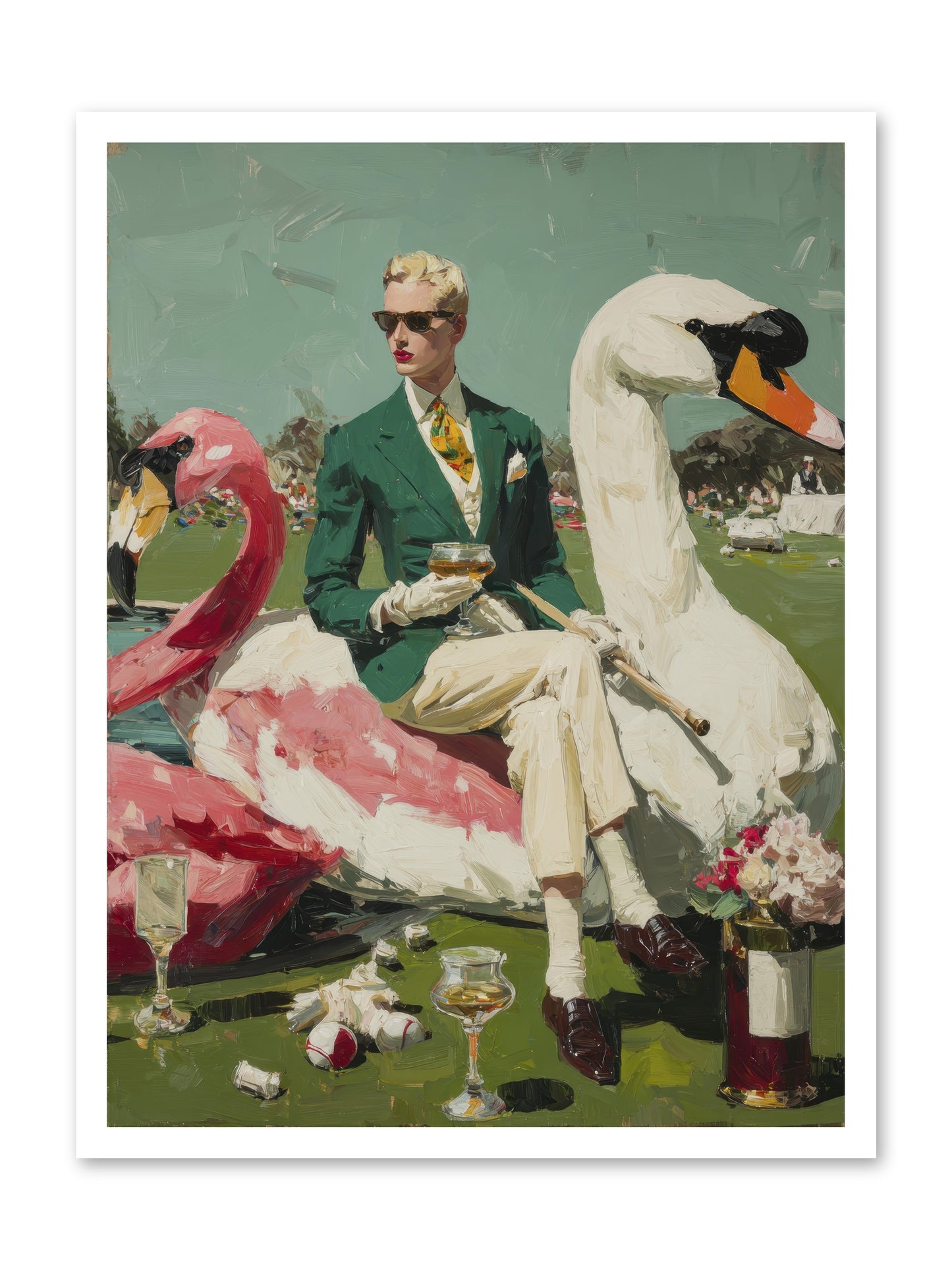 Picnic at the Embassy -- Paper Print 24x32
