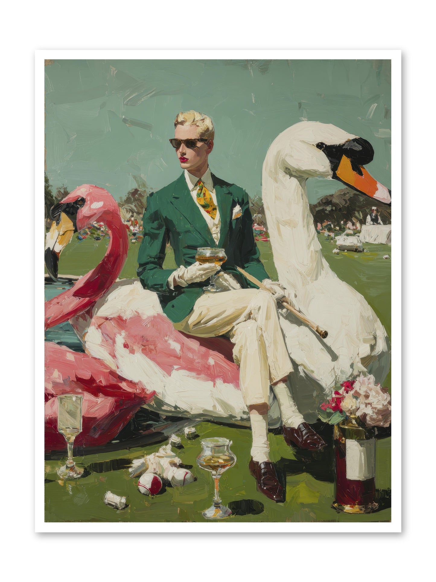Picnic at the Embassy -- Paper Print 36x48
