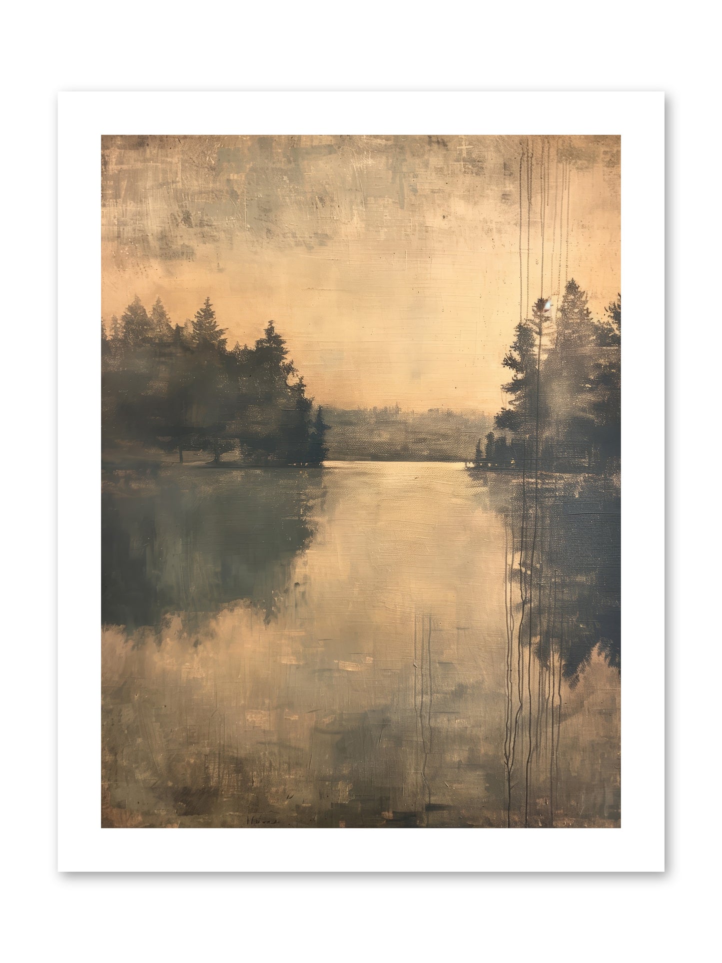 Picture Letter -- Loose Canvas Print 12x16