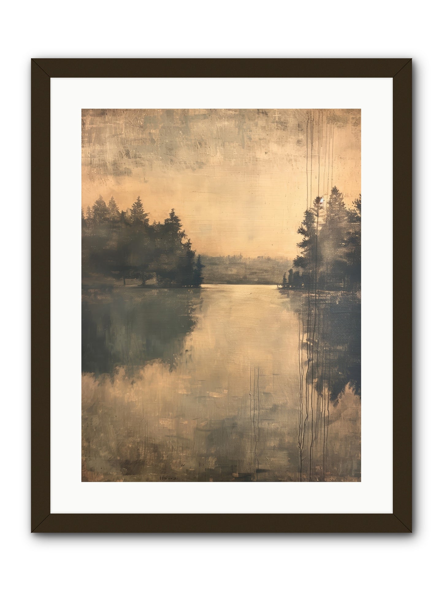 Picture Letter -- Framed Print - Black 18x24