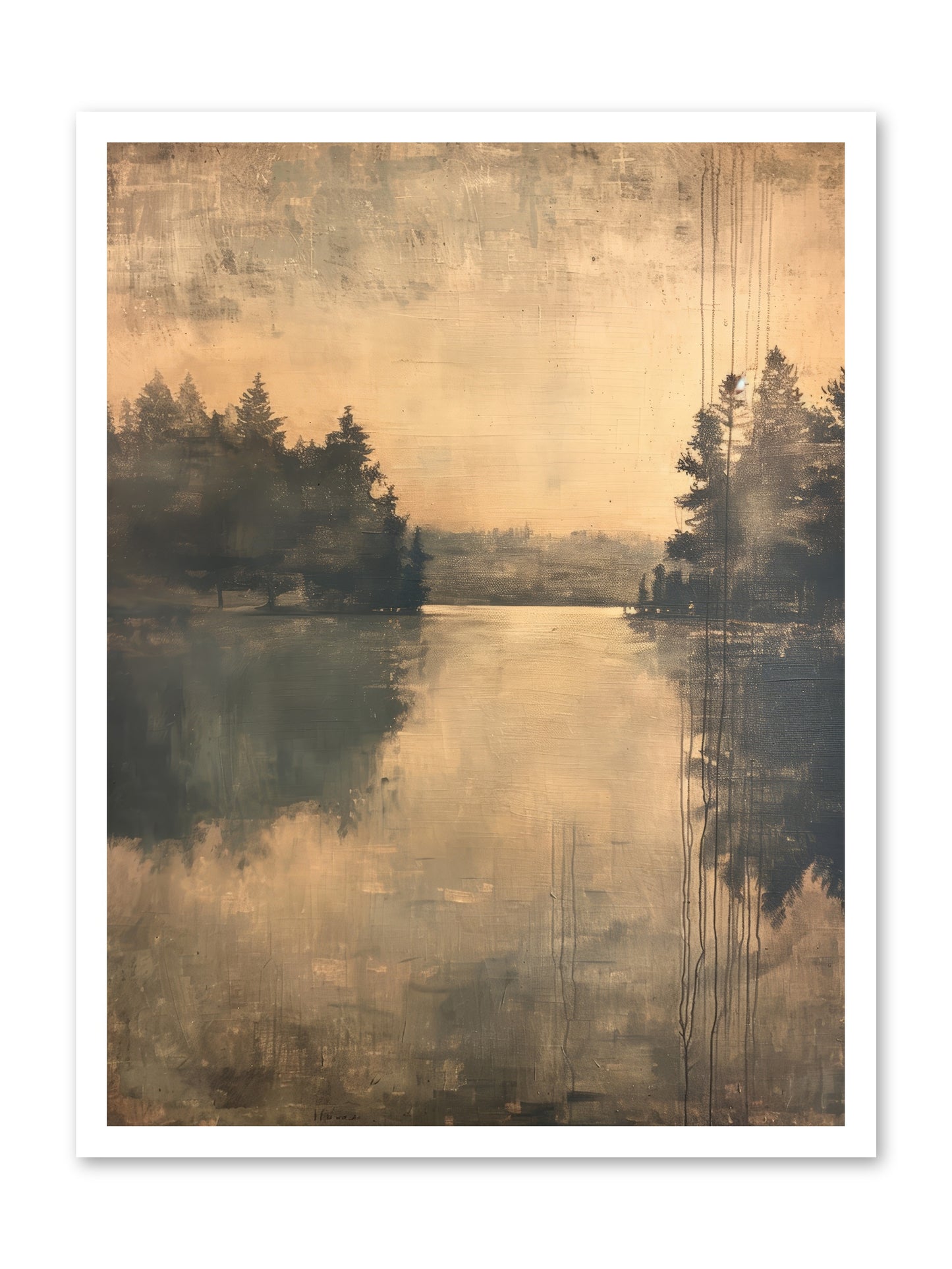 Picture Letter -- Loose Canvas Print 24x32