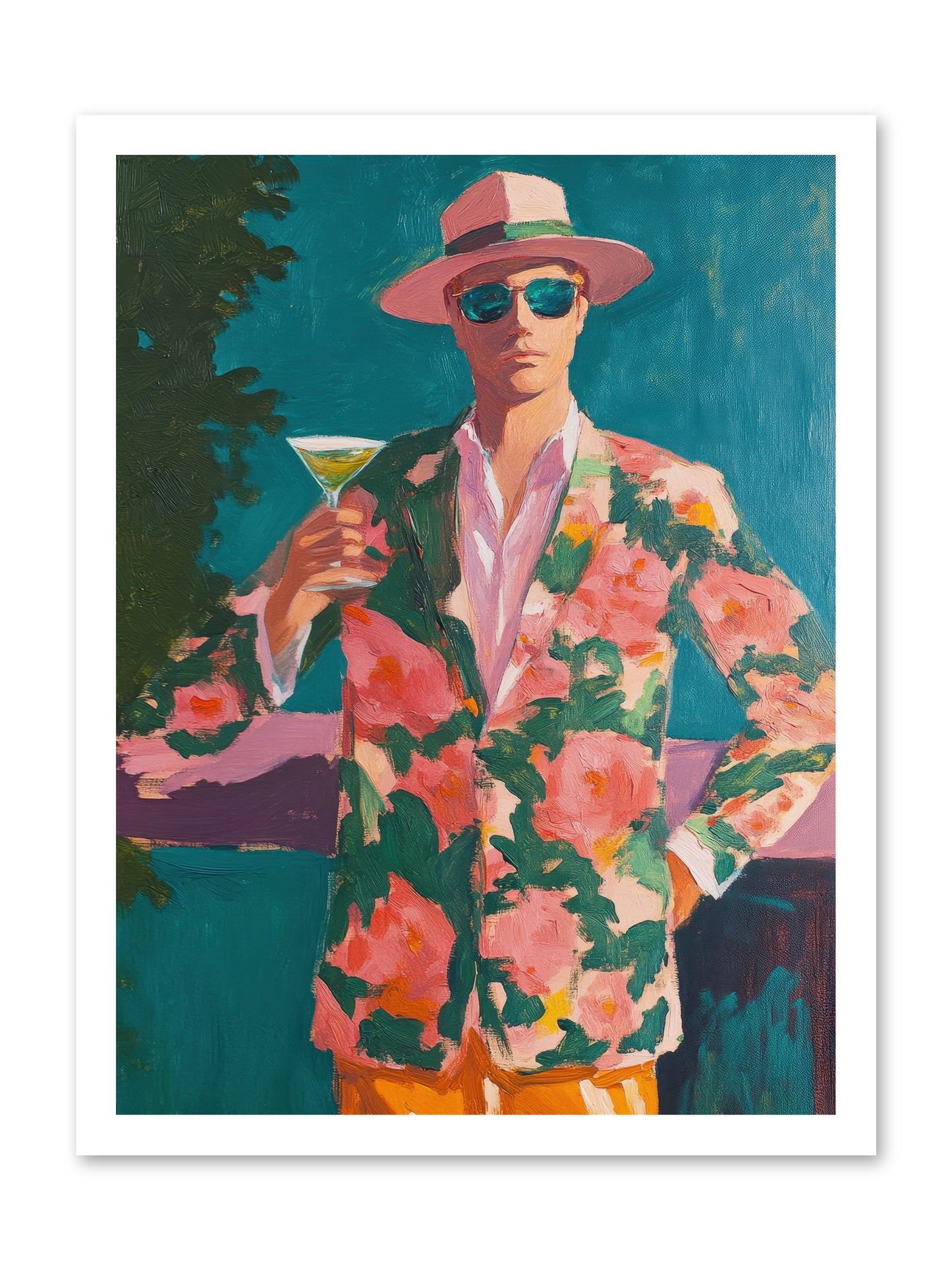 Pier Philosopher -- Loose Canvas Print 18x24