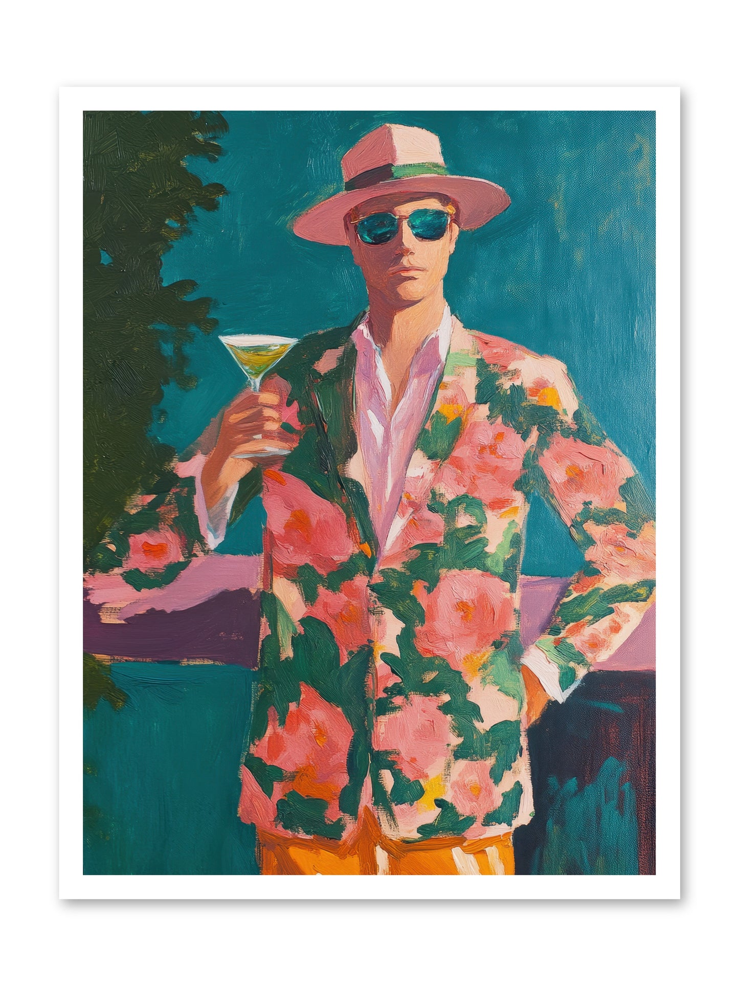 Pier Philosopher -- Loose Canvas Print 24x32