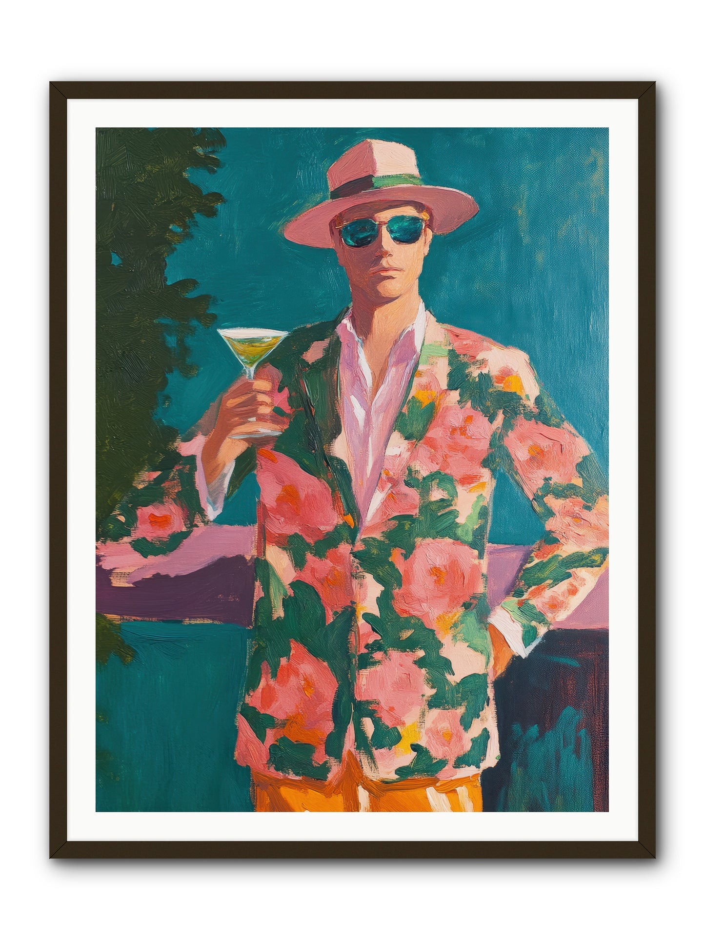 Pier Philosopher -- Framed Print - Black 36x48