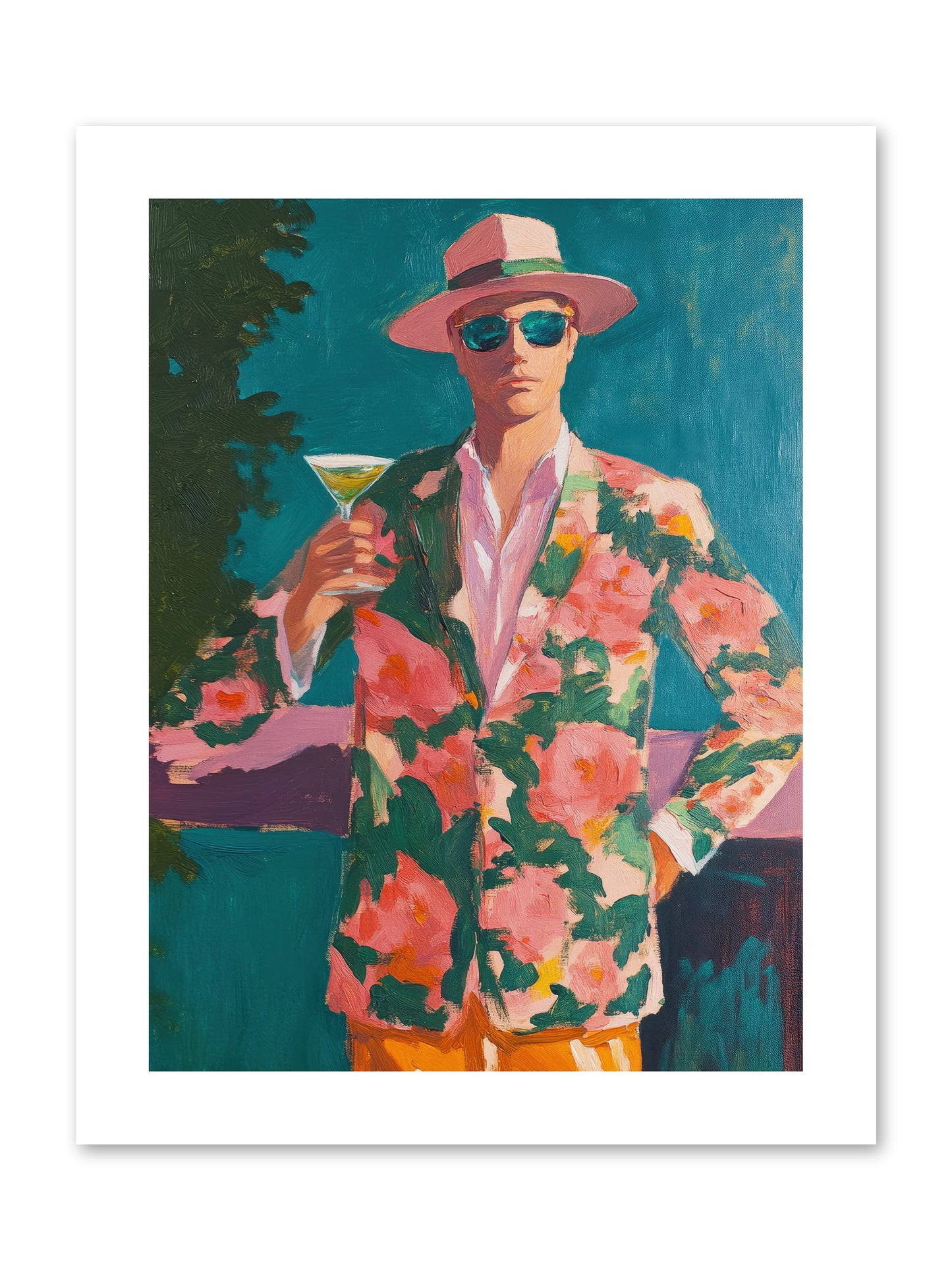 Pier Philosopher -- Loose Canvas Print 9x12