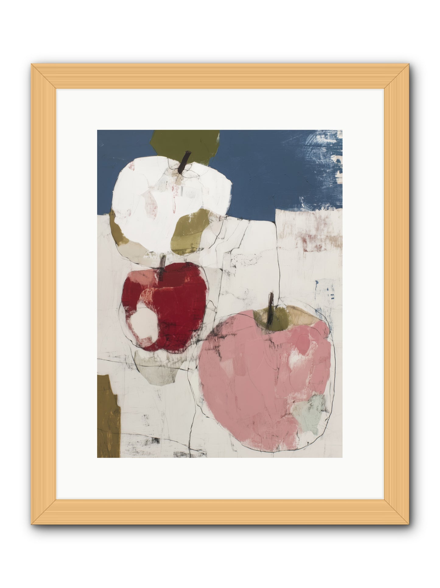 Pink Lady No.1 -- Framed Print - Natural 12x16