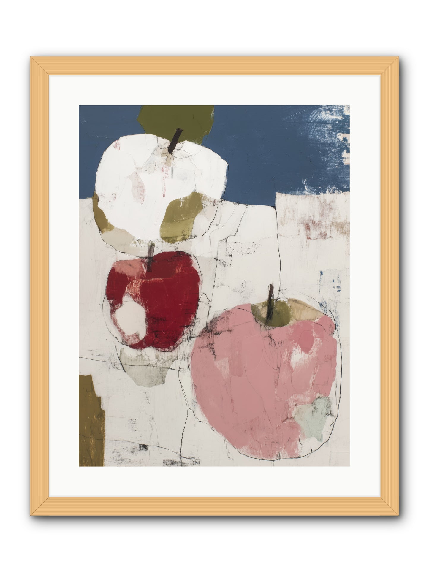 Pink Lady No.1 -- Framed Print - Natural 18x24