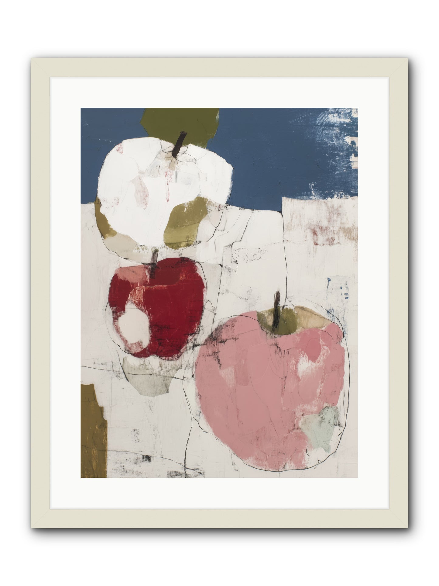 Pink Lady No.1 -- Framed Print - White 18x24