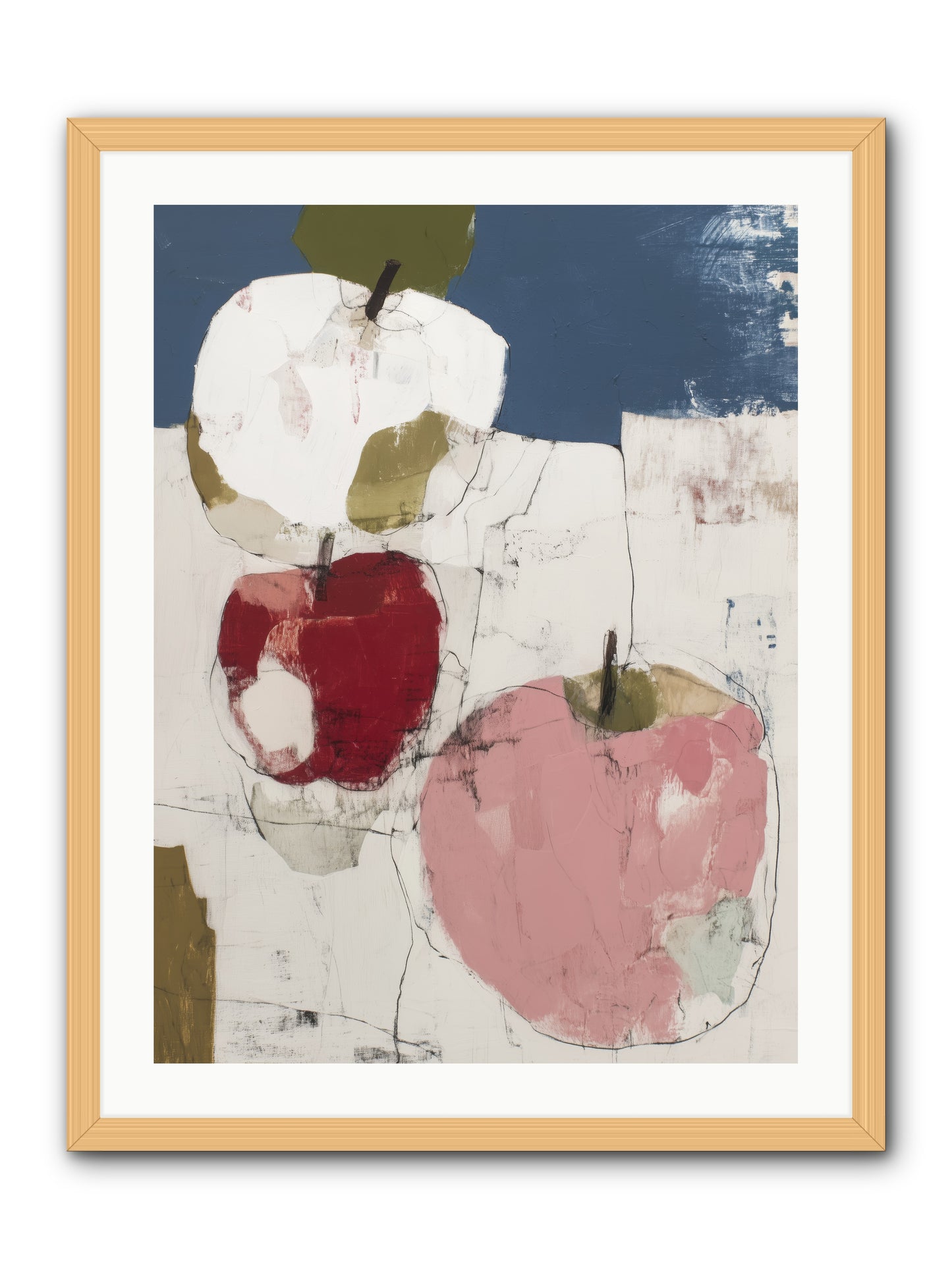 Pink Lady No.1 -- Framed Print - Natural 24x32