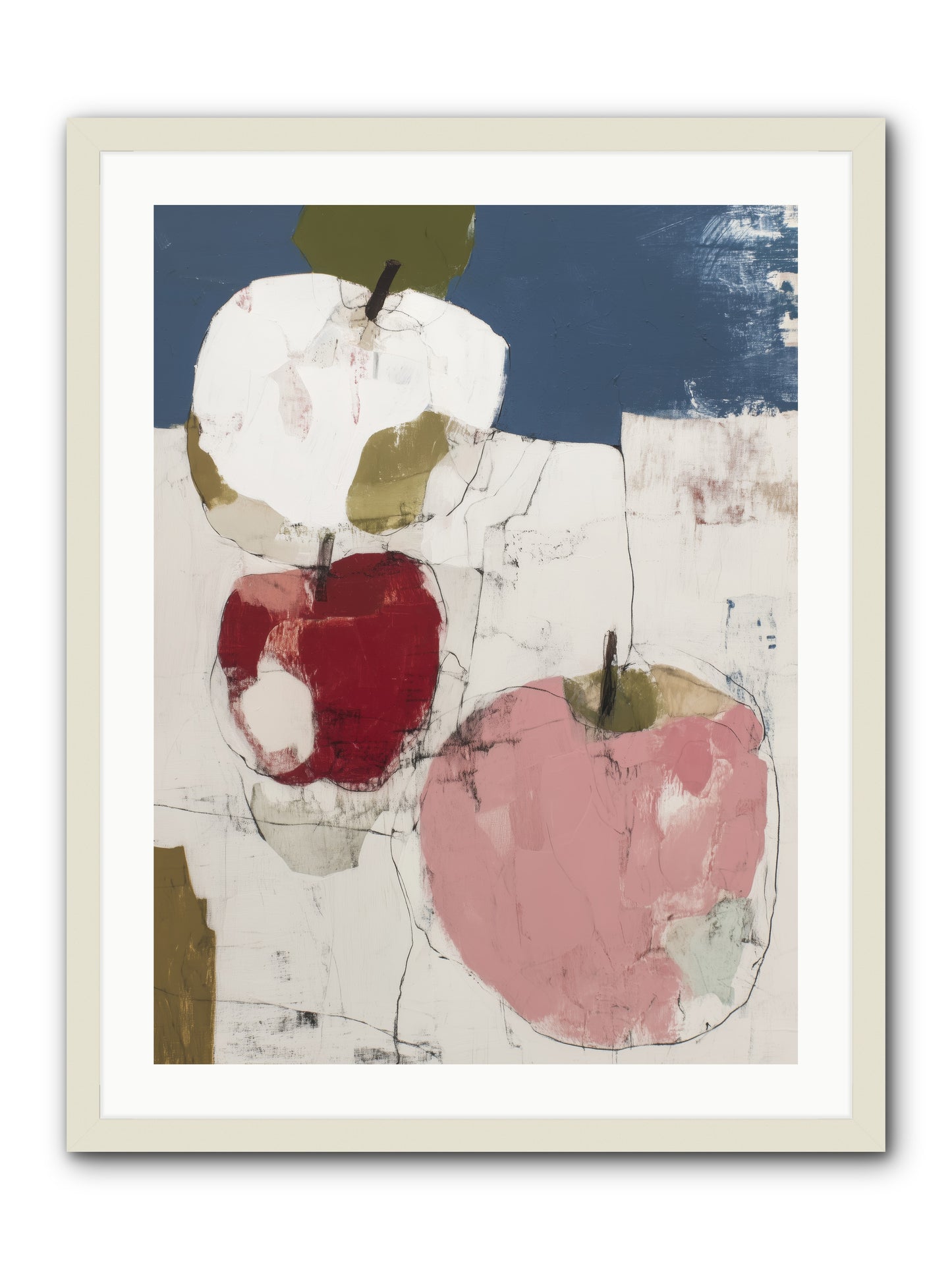 Pink Lady No.1 -- Framed Print - White 24x32