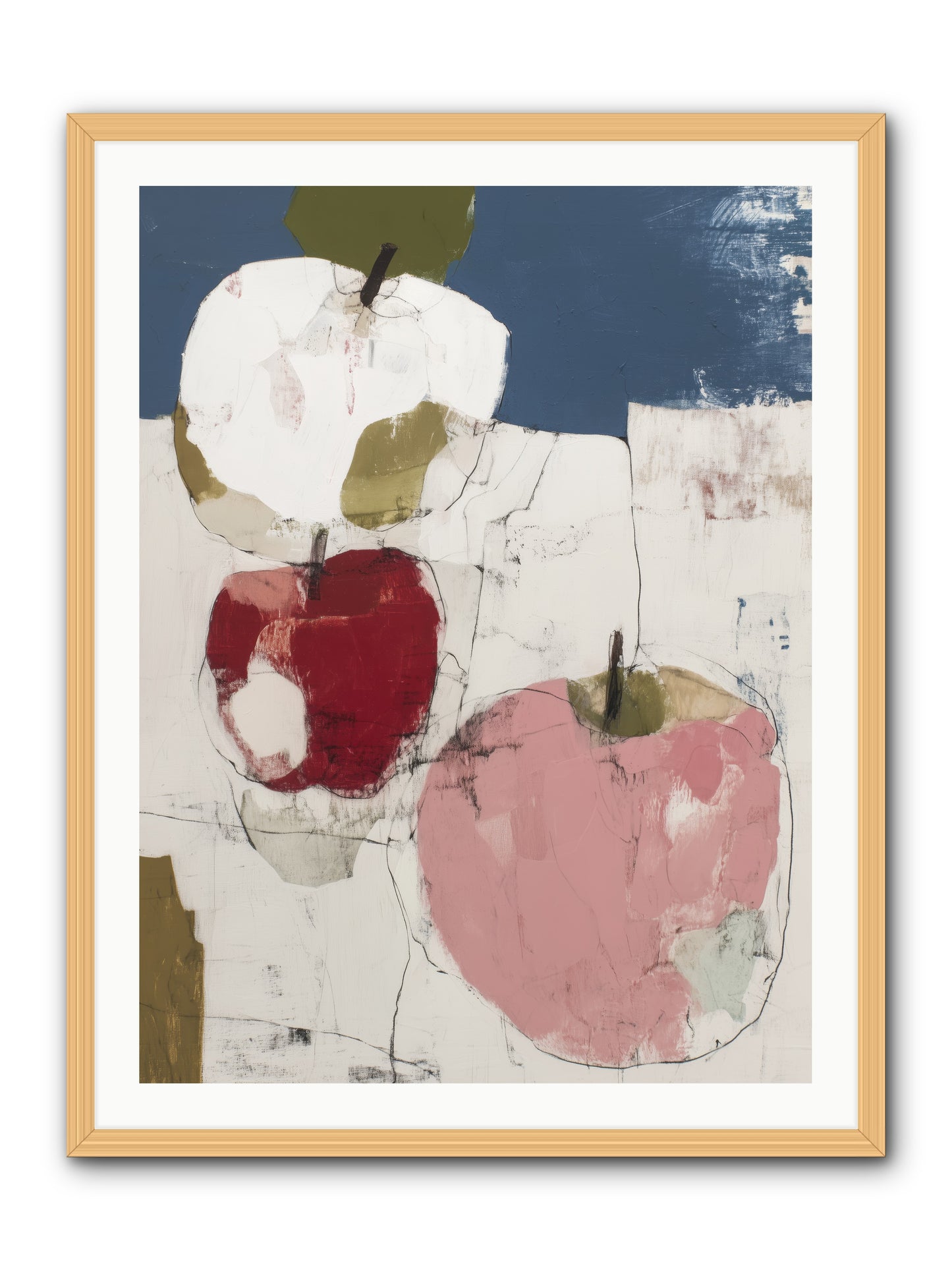 Pink Lady No.1 -- Framed Print - Natural 30x40