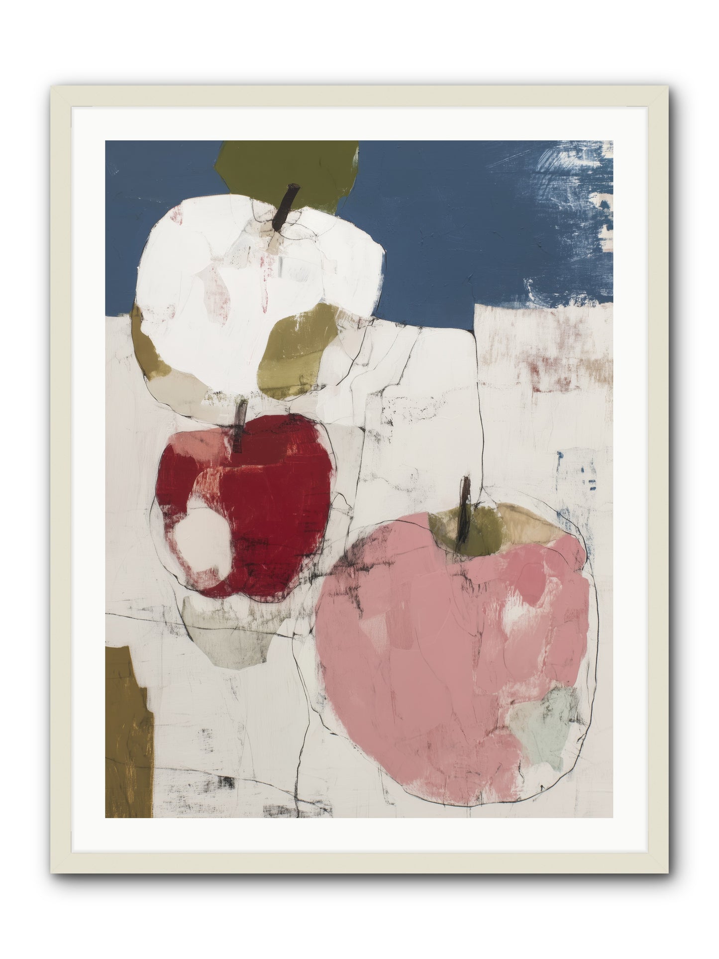Pink Lady No.1 -- Framed Print - White 30x40