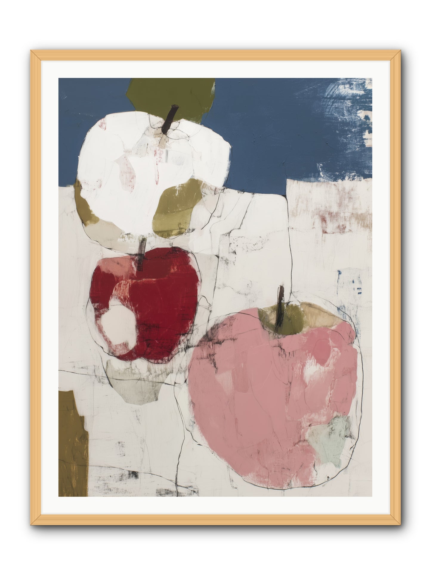 Pink Lady No.1 -- Framed Print - Natural 36x48