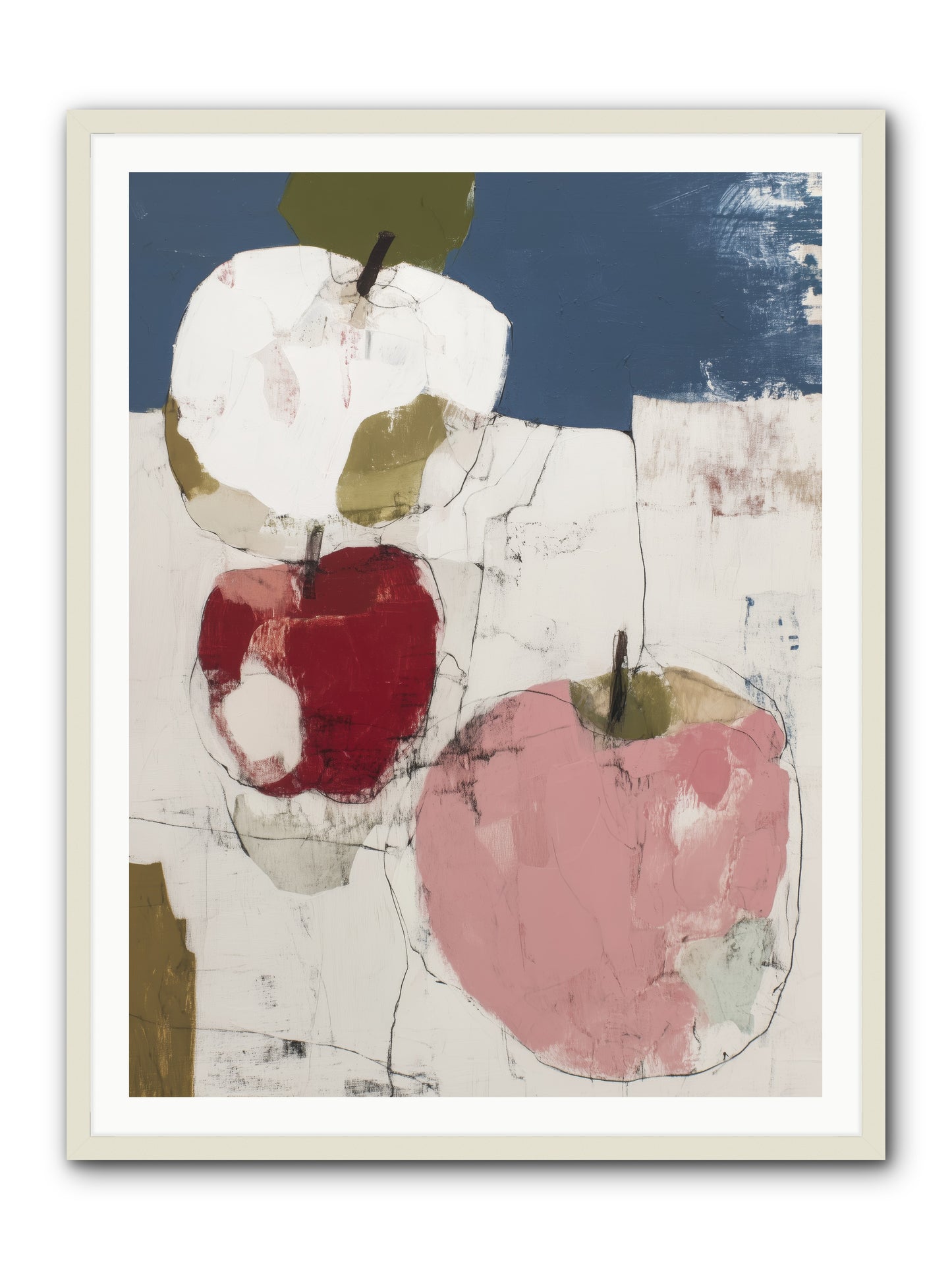 Pink Lady No.1 -- Framed Print - White 36x48