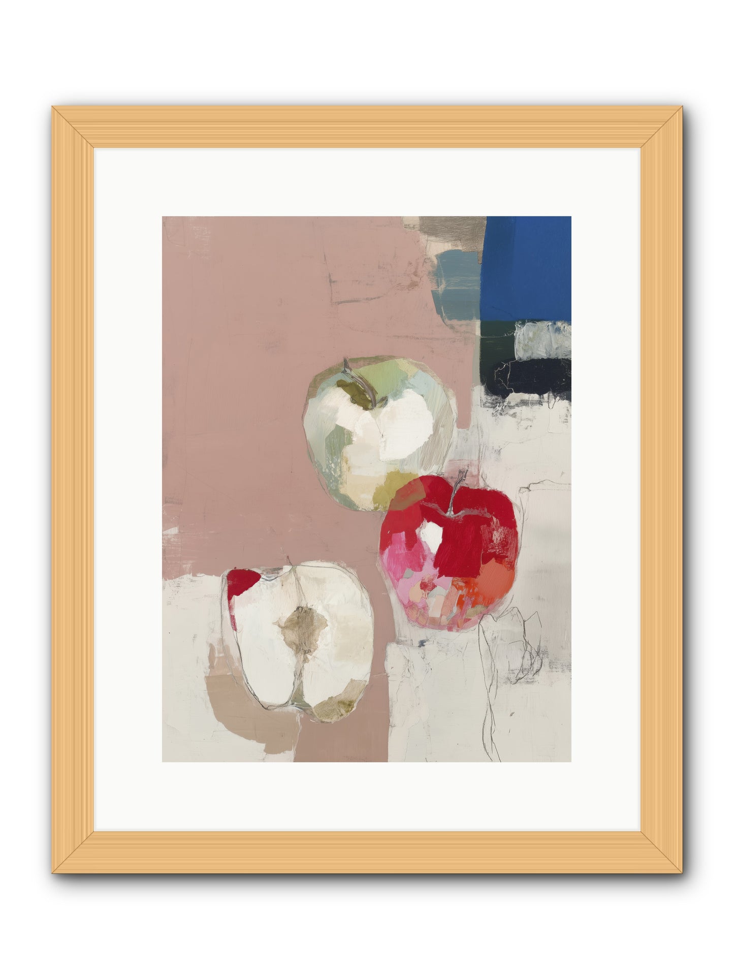 Pink Lady no.2 -- Framed Print - Natural 12x16