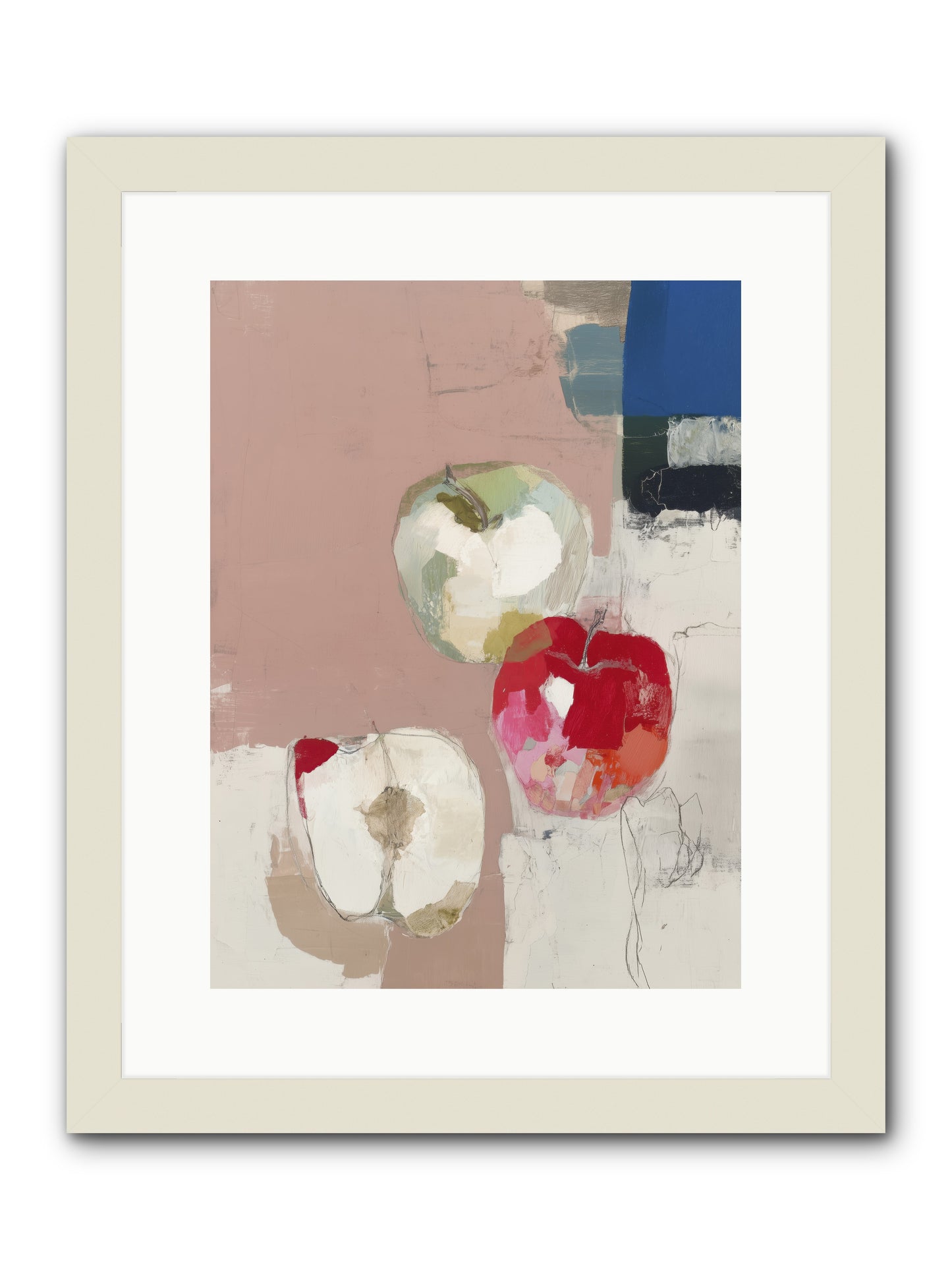 Pink Lady no.2 -- Framed Print - White 12x16